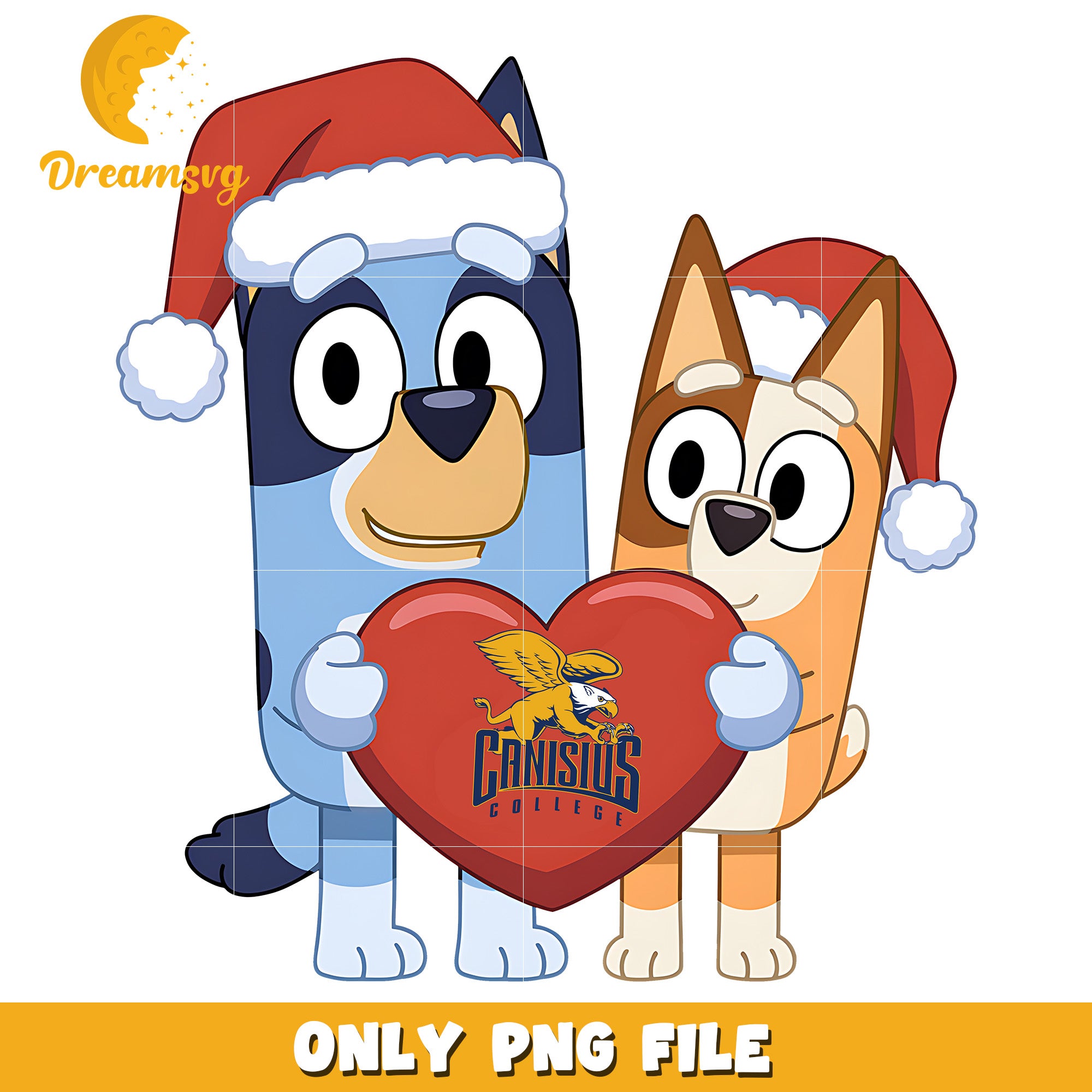 Bluey Bingo santa hat png, Canisius Golden Griffins png, ncaa png