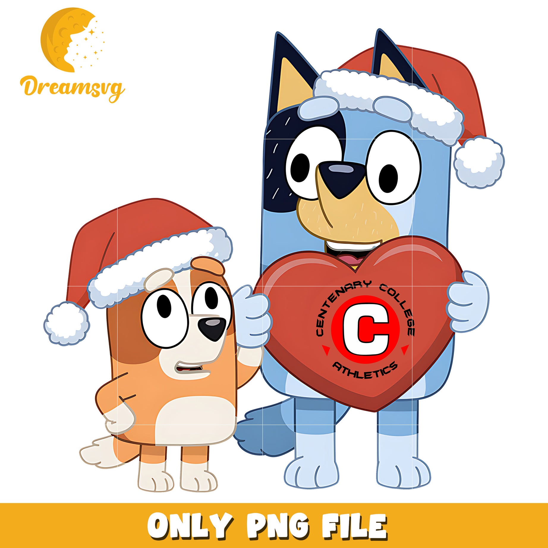 Bluey Bingo santa hat png, Centenary Gentlemen png, ncaa png