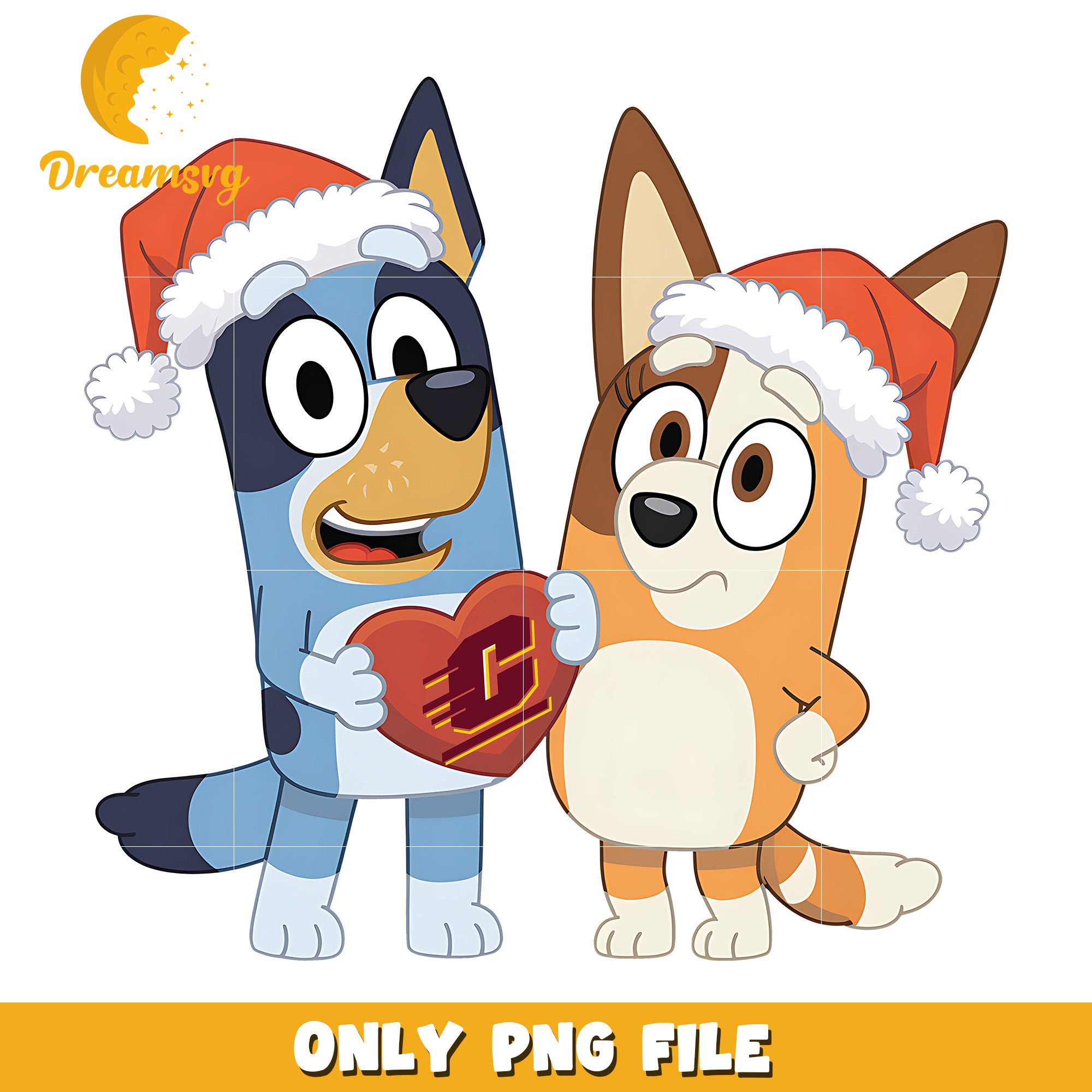 Bluey Bingo santa hat png, Central Michigan Chippewas png, ncaa png