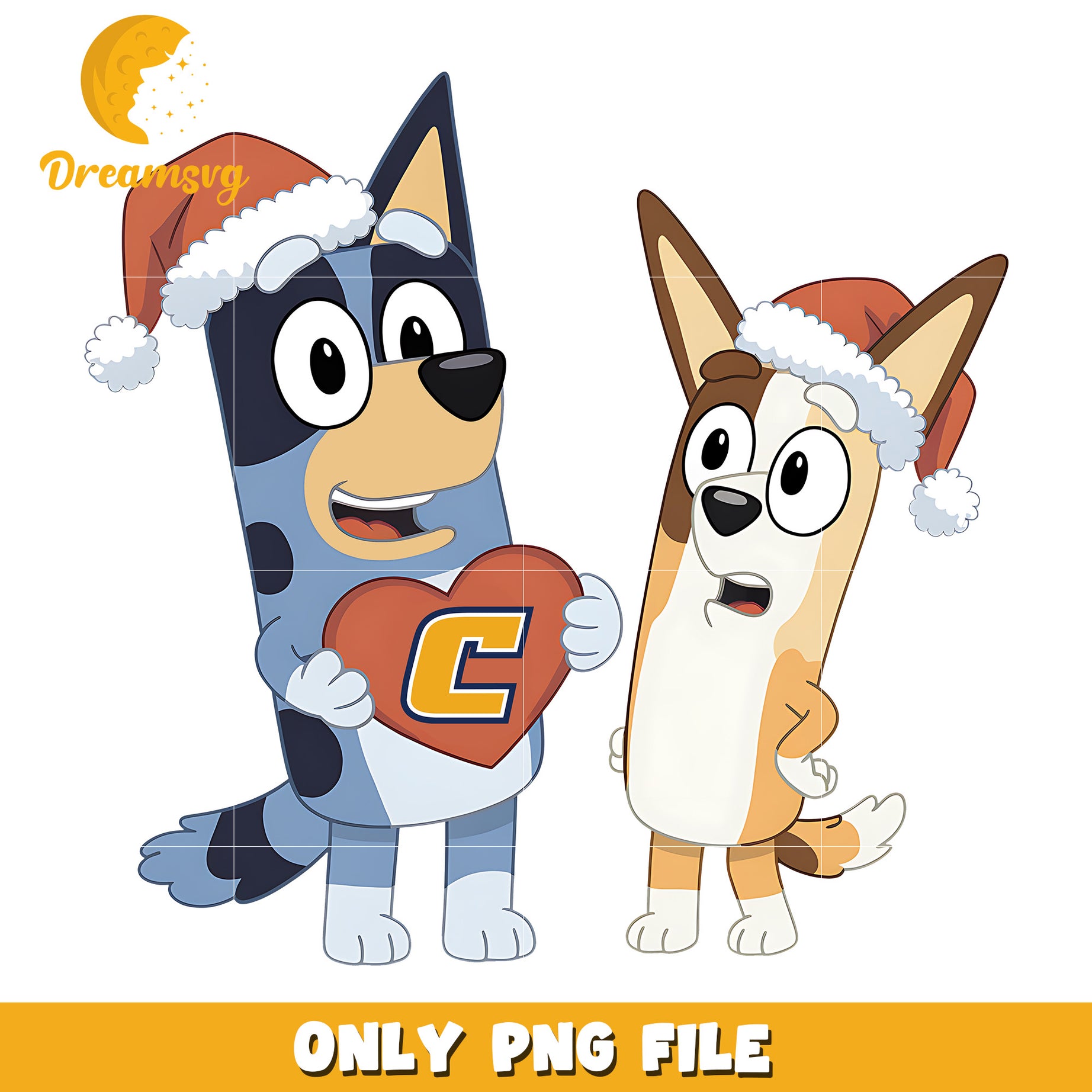 Bluey Bingo santa hat png, Chattanooga Mocs png, ncaa png