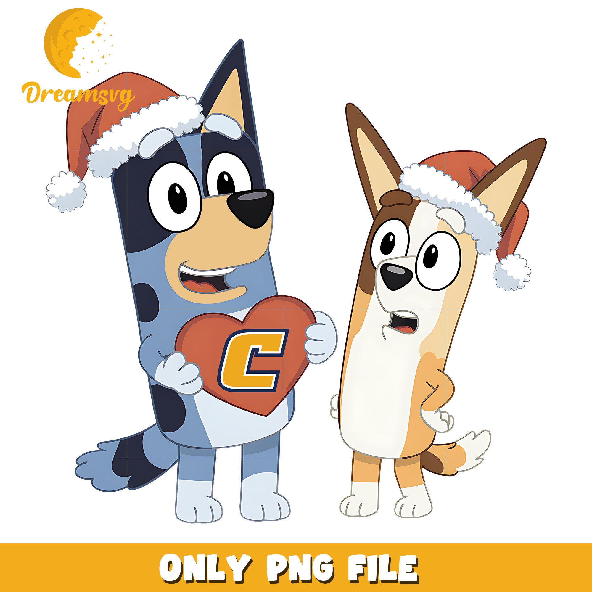 Bluey Bingo santa hat png, Chattanooga Mocs png, ncaa png