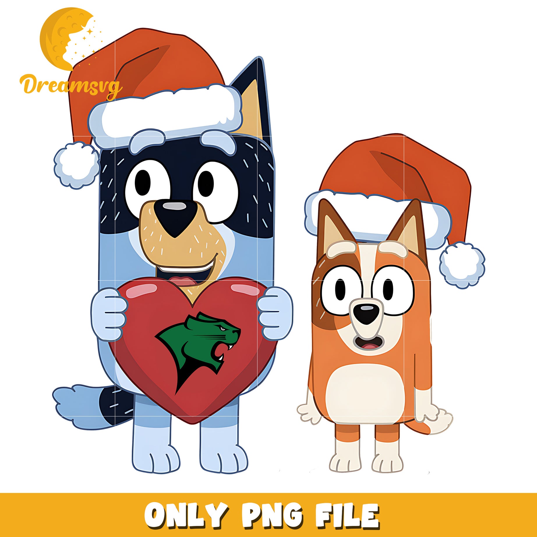 Bluey Bingo santa hat png, Chicago State Cougars png, ncaa logo png