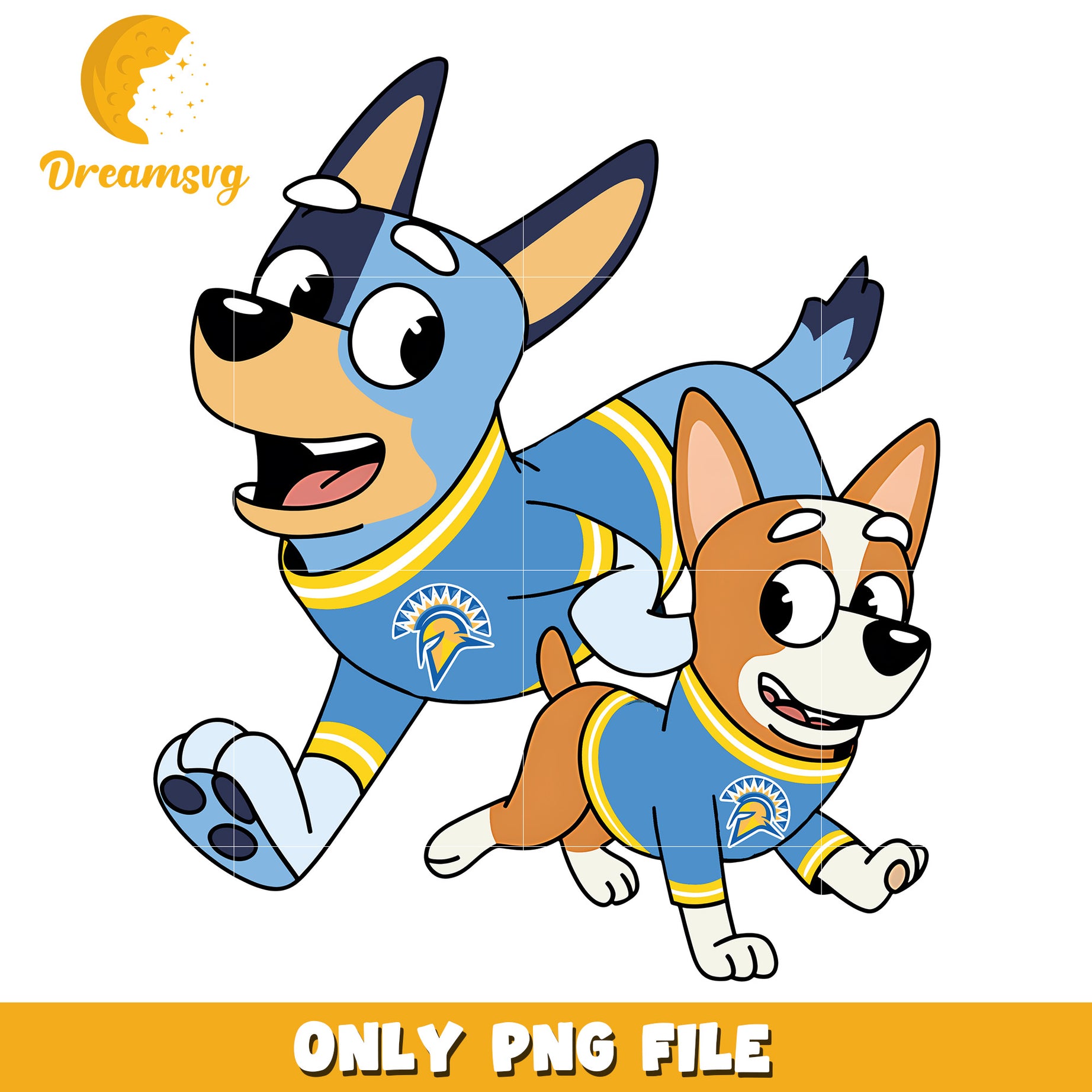 Bluey Bingo shirt logo ncaa png, Jose State Spartans png, ncaa png