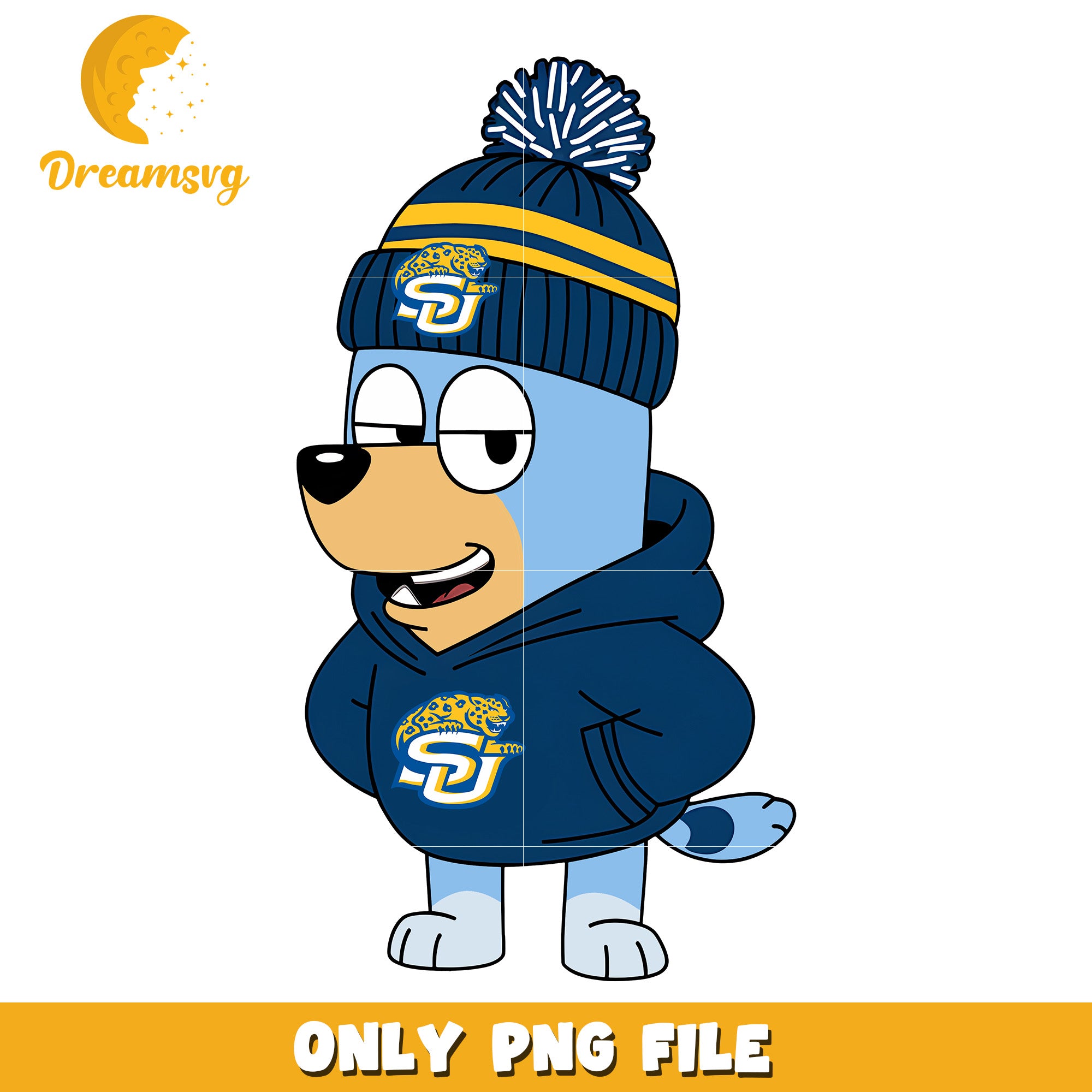 Bluey Christine Heller hoodie png, Southern Jaguars png, ncaa png