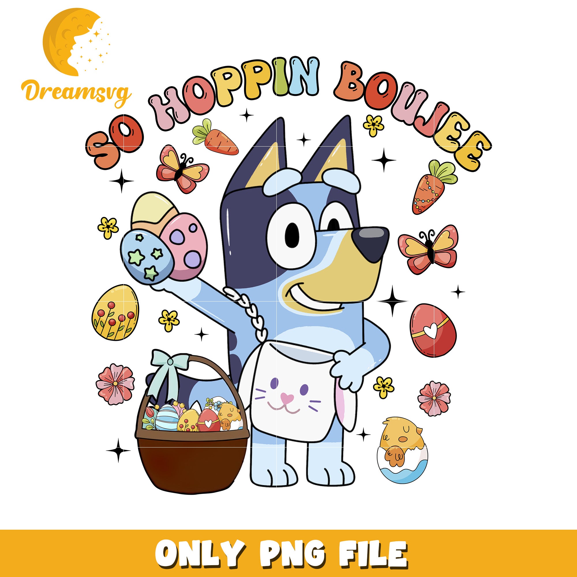 Bluey Easter PNG Clipart DreamSVG Store