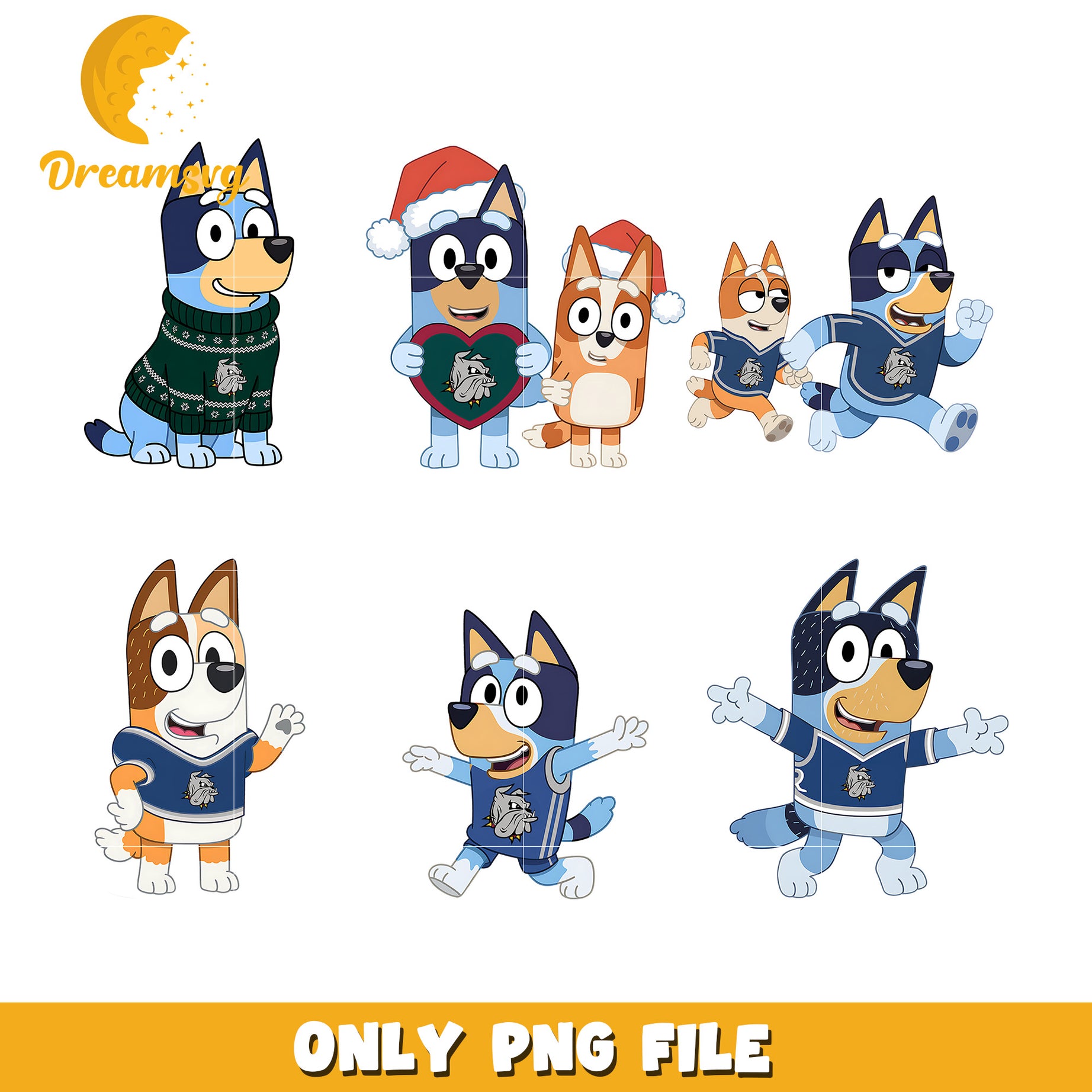 Bluey bingo bundle png, Minnesota Duluth Bulldogs png, ncaa png