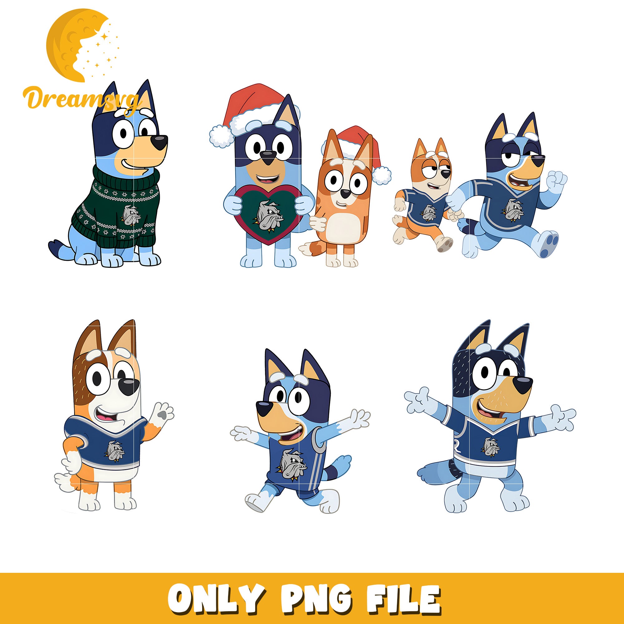 Bluey bingo bundle png, Minnesota Duluth Bulldogs png, ncaa png