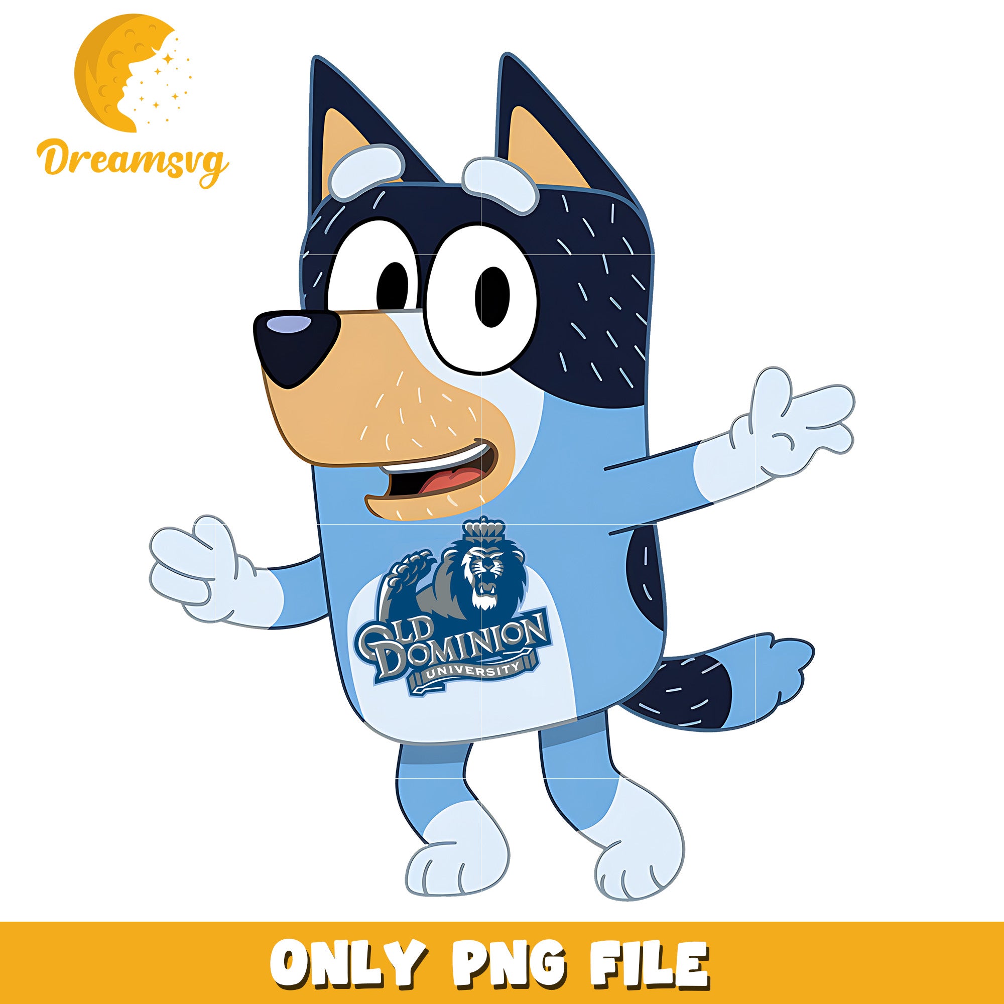 Bluey Monarchs fan png, Old Dominion Monarchs png, ncaa png