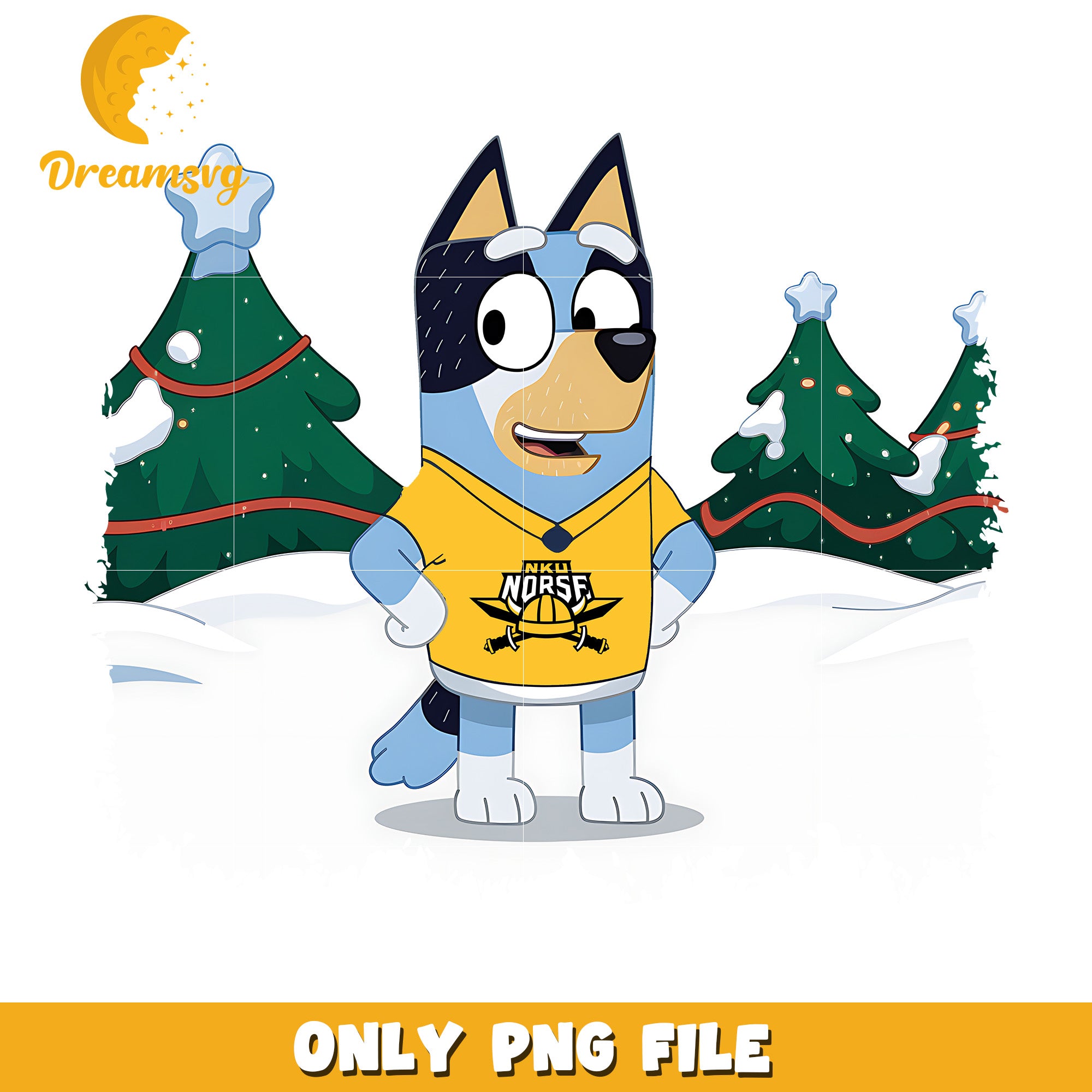 Bluey Norse on winter png, Northern Kentucky Norse png, ncaa png