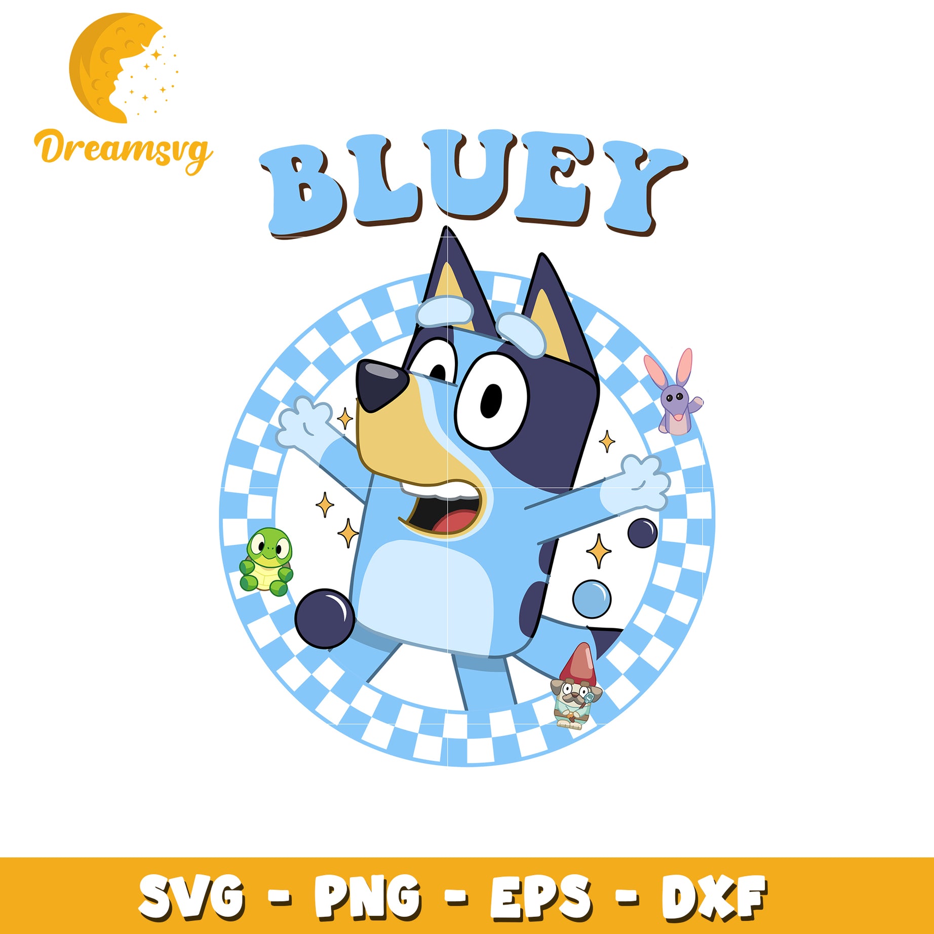 Bluey SVG PNG EPS DXF Cut File