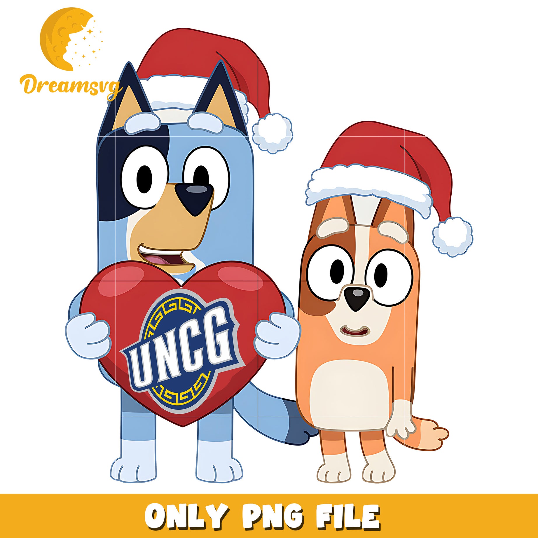 Bluey and Bingo logo heart ncaa png, NC Greensboro Spartans png, ncaa png