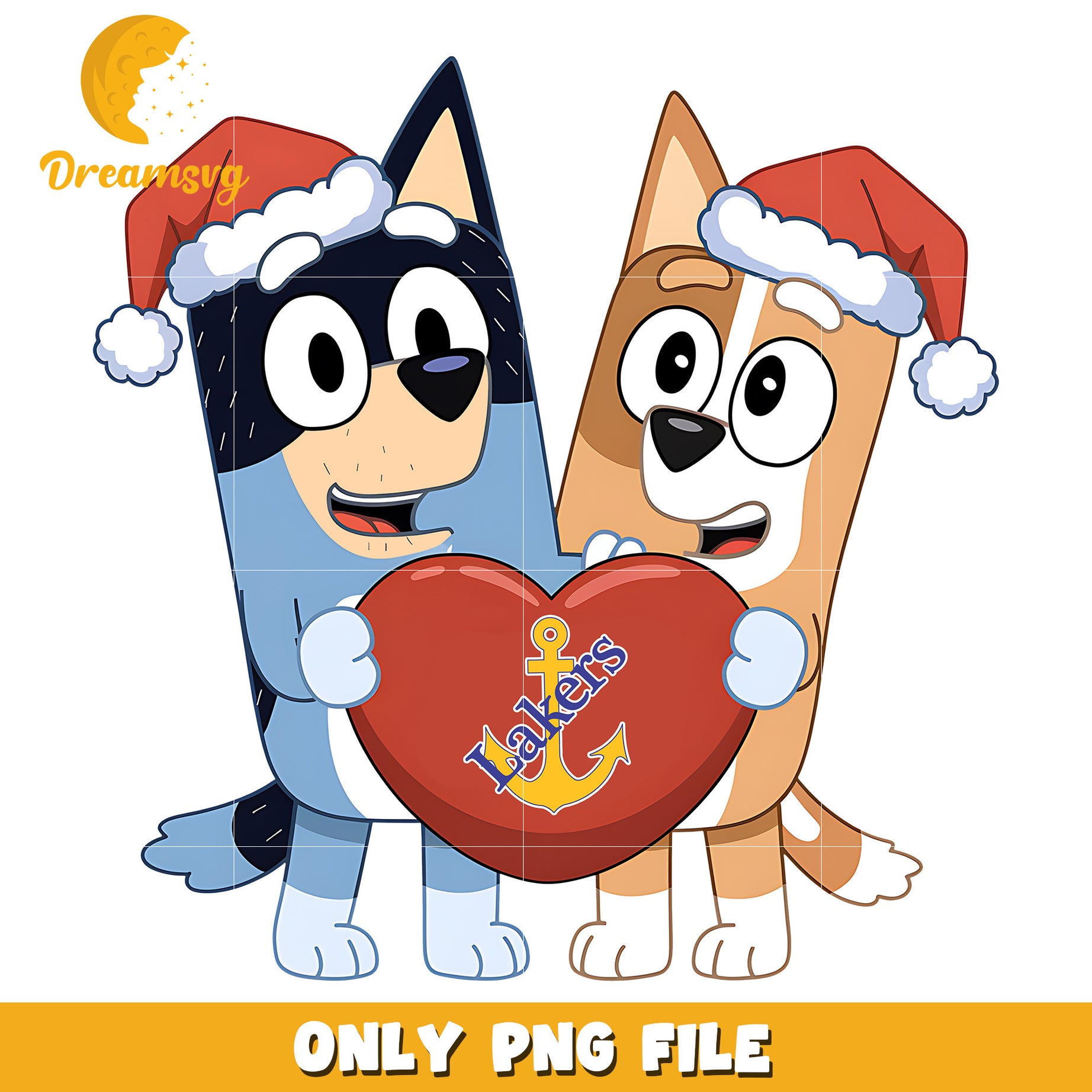 Bluey and Bingo logo heart png, Lake Superior State Lakers png