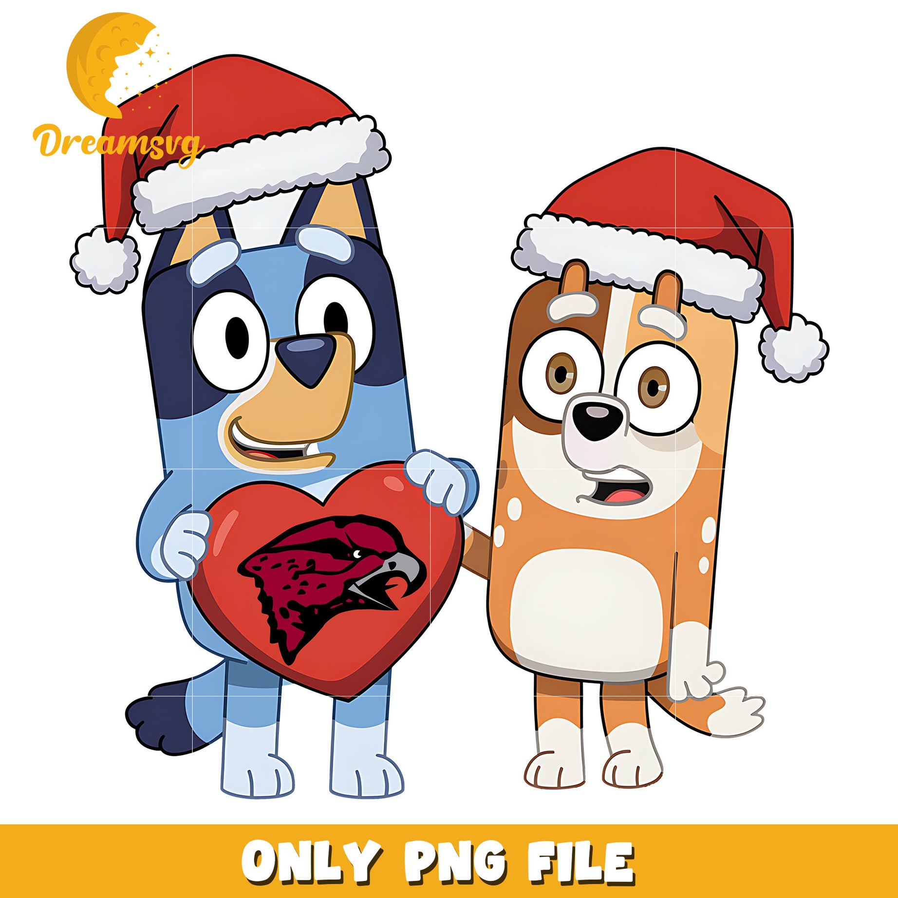 Bluey and Bingo logo heart png, Maryland Eastern Shore Hawks png, ncaa png