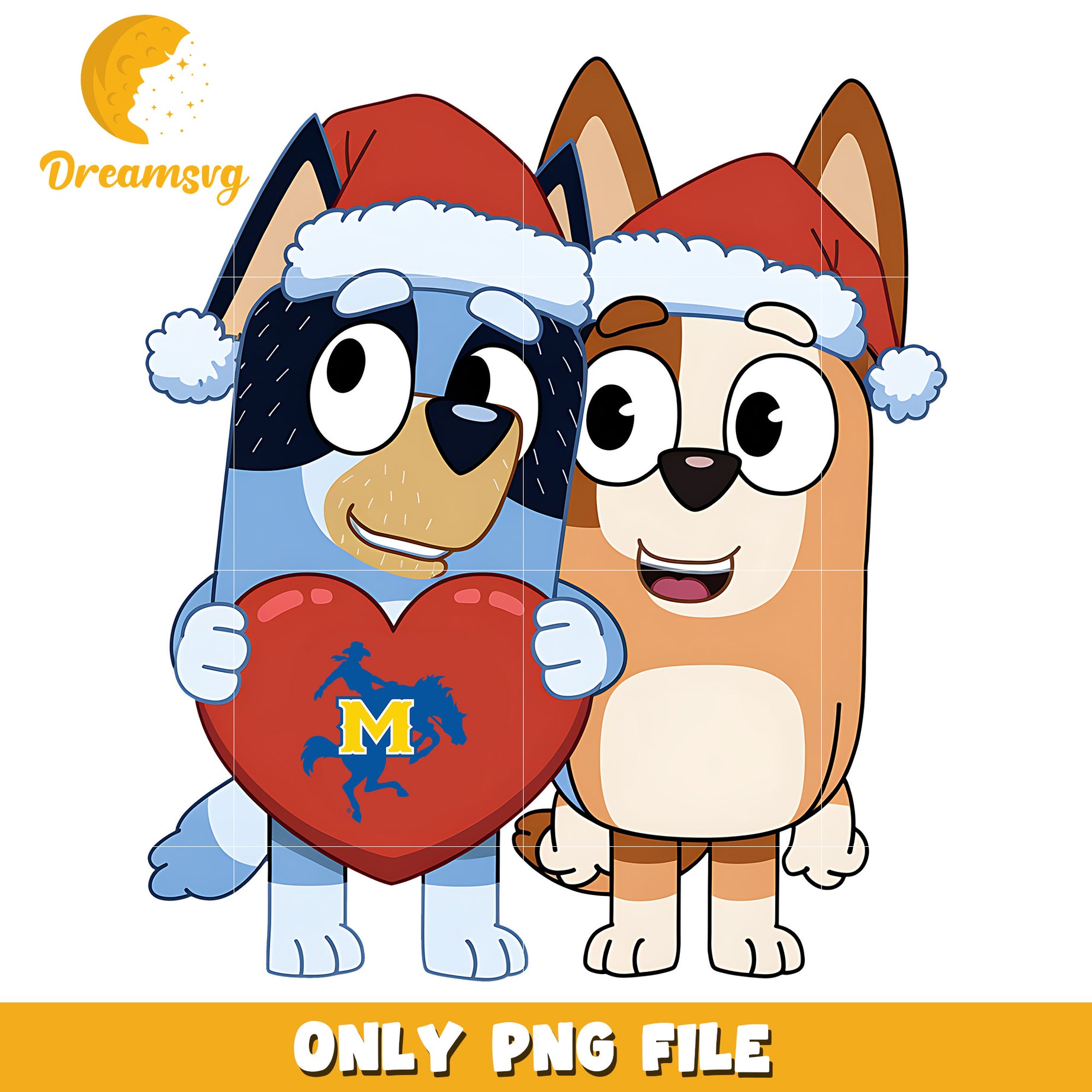 Bluey and Bingo logo heart png, Memphis Tigers png, ncaa png