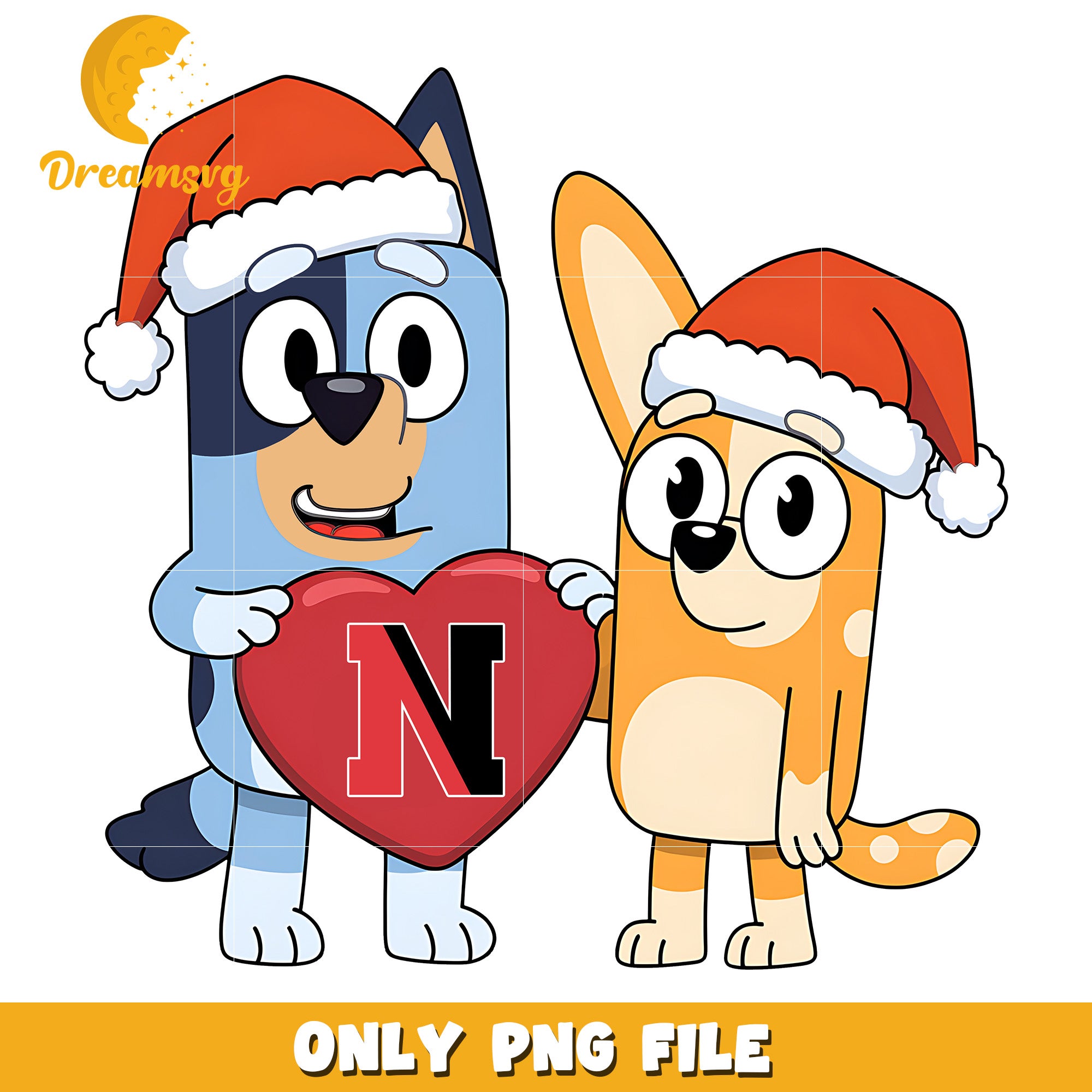 Bluey and Bingo logo heart png, Northeastern Huskies png, ncaa png