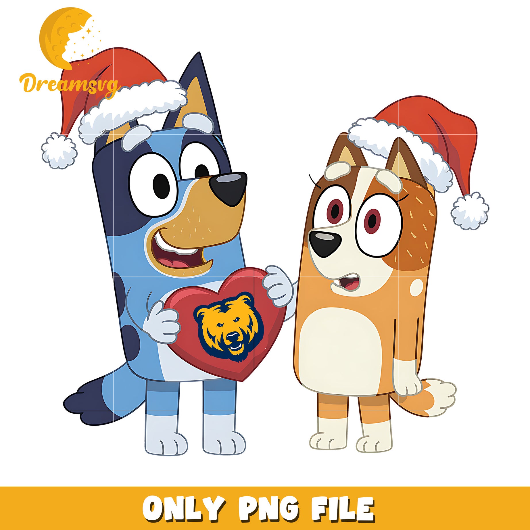 Bluey and Bingo logo heart png, Northern Colorado Bears png, ncaa png