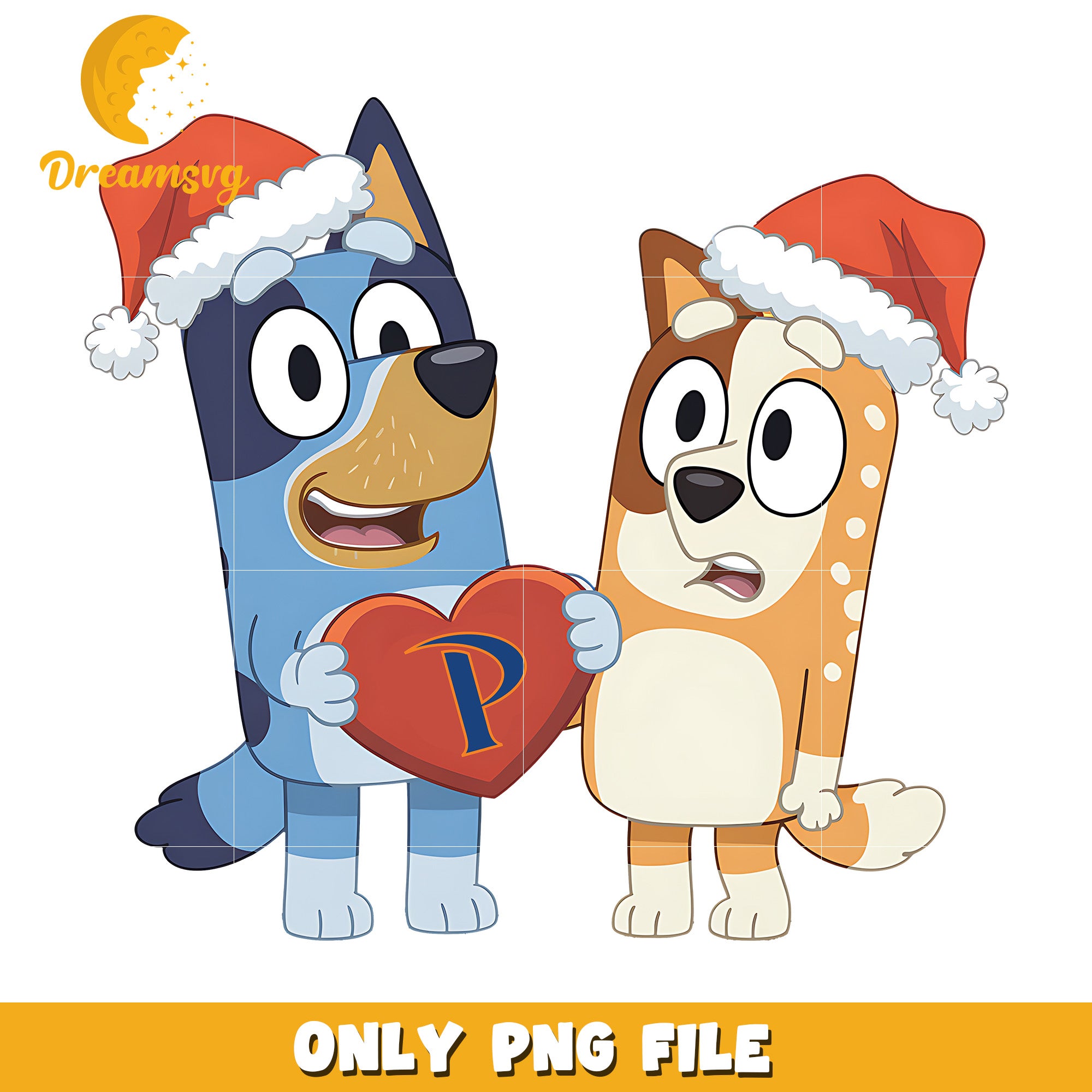 Bluey and Bingo logo heart png, Pepperdine Waves png, ncaa png