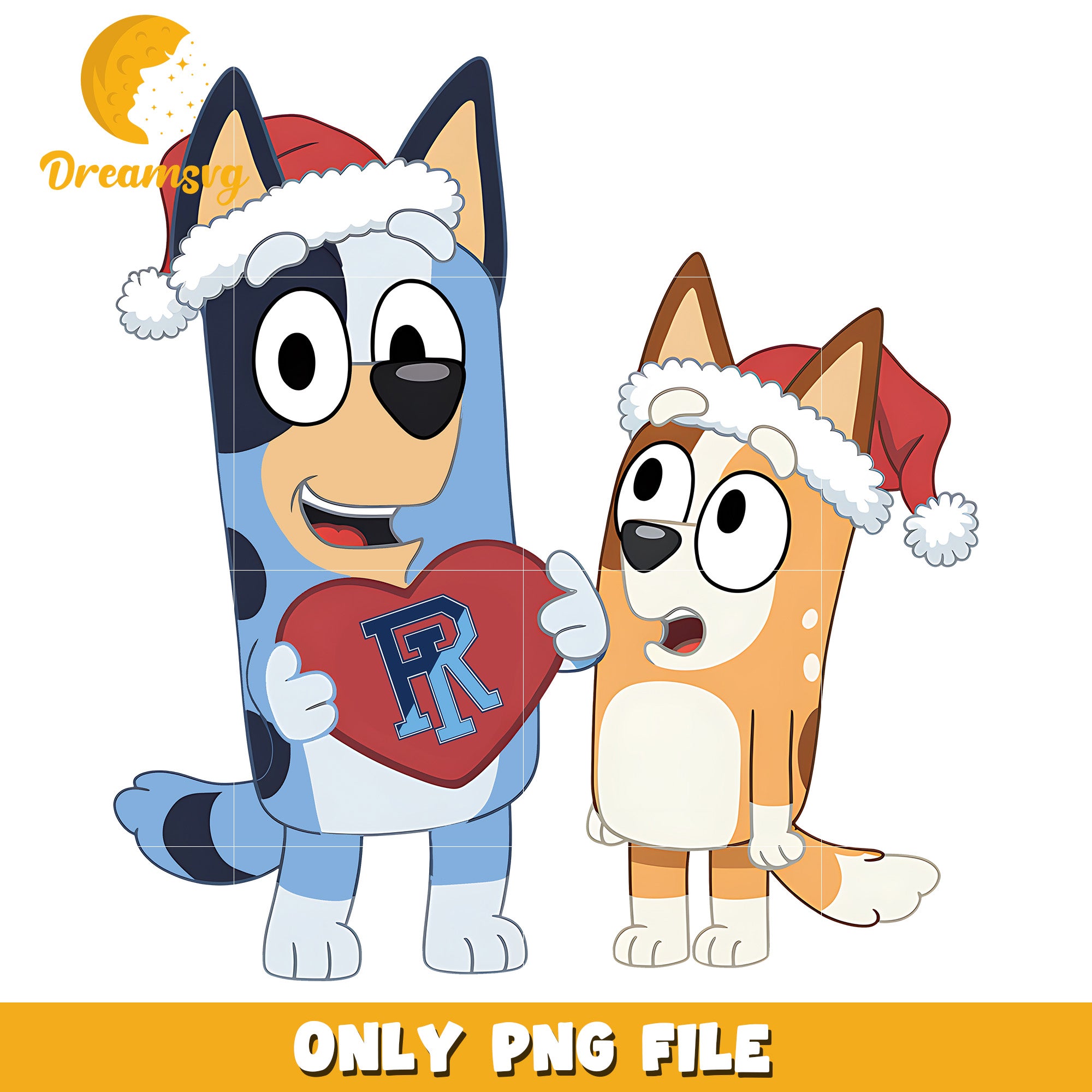 Bluey and Bingo logo heart png, Rhode Island Rams png, ncaa png