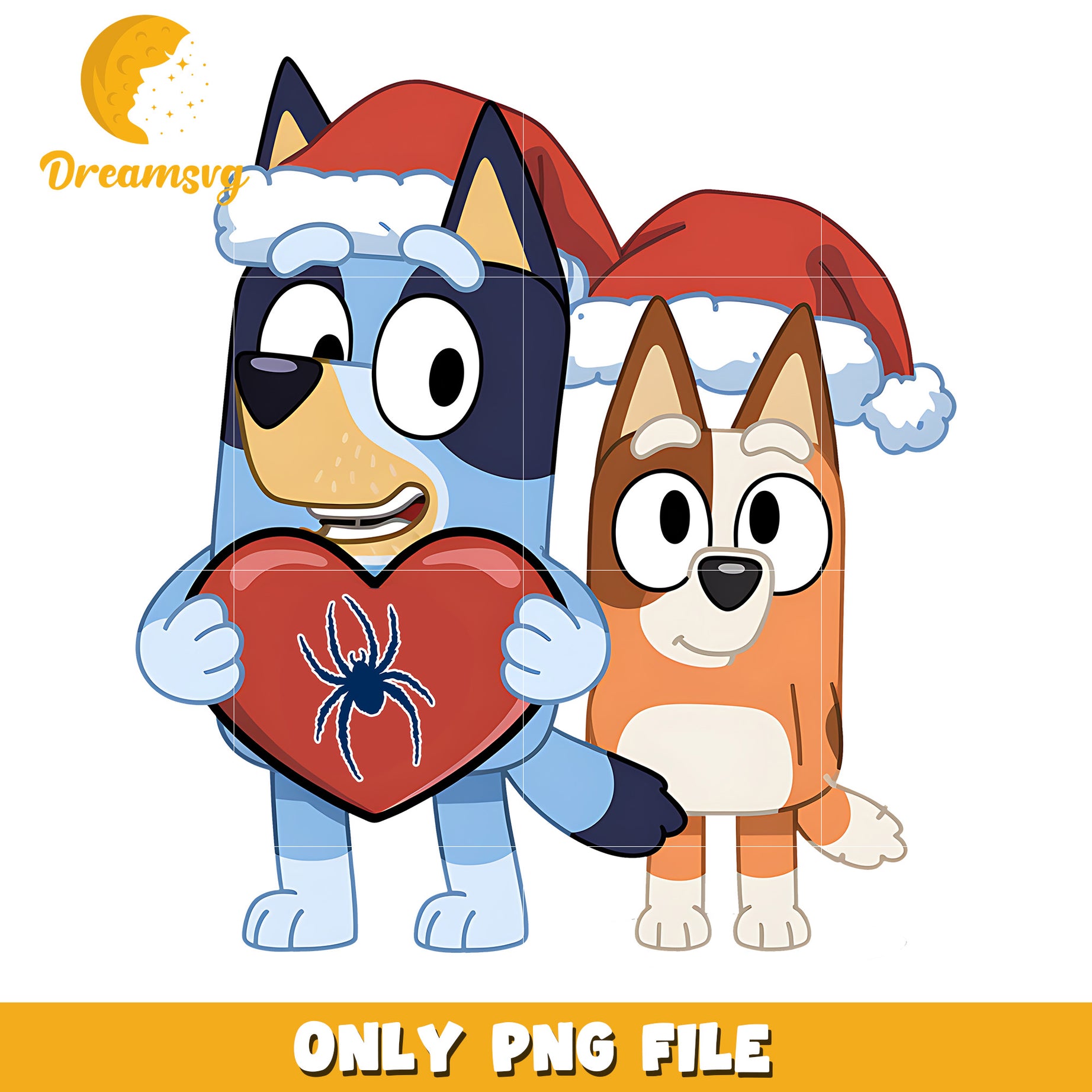Bluey and Bingo logo heart png, Richmond Spiders png, ncaa png