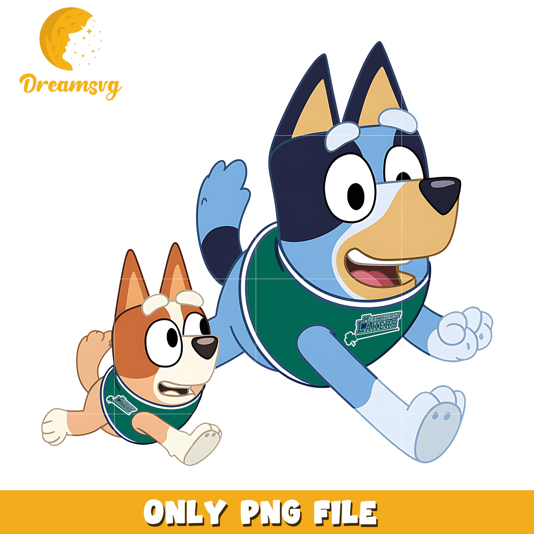Bluey and Bingo ncaa fan png, McNeese State Cowboys png, ncaa png