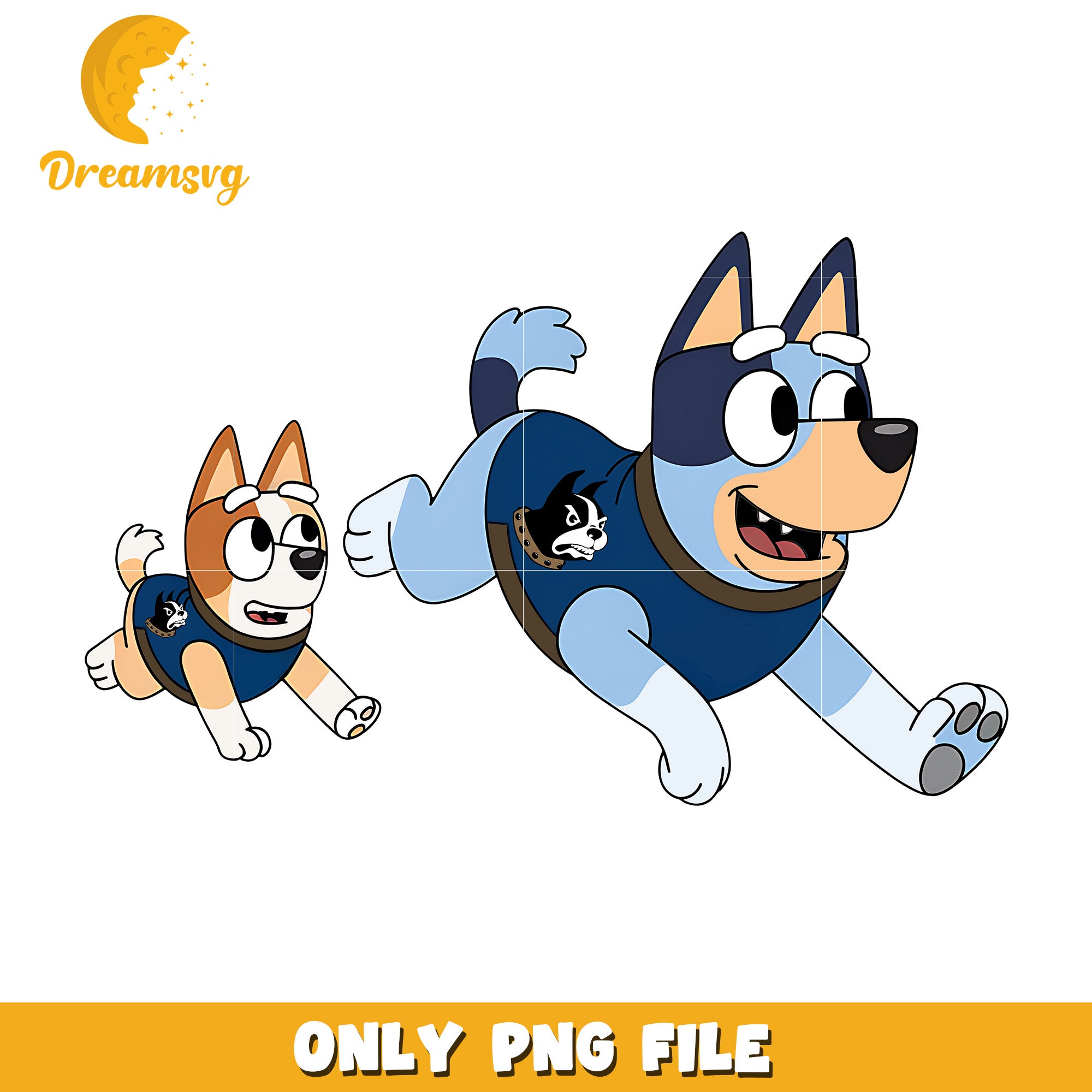 Bluey and Bingo ncaa fan png, Wofford Terriers png, ncaa png