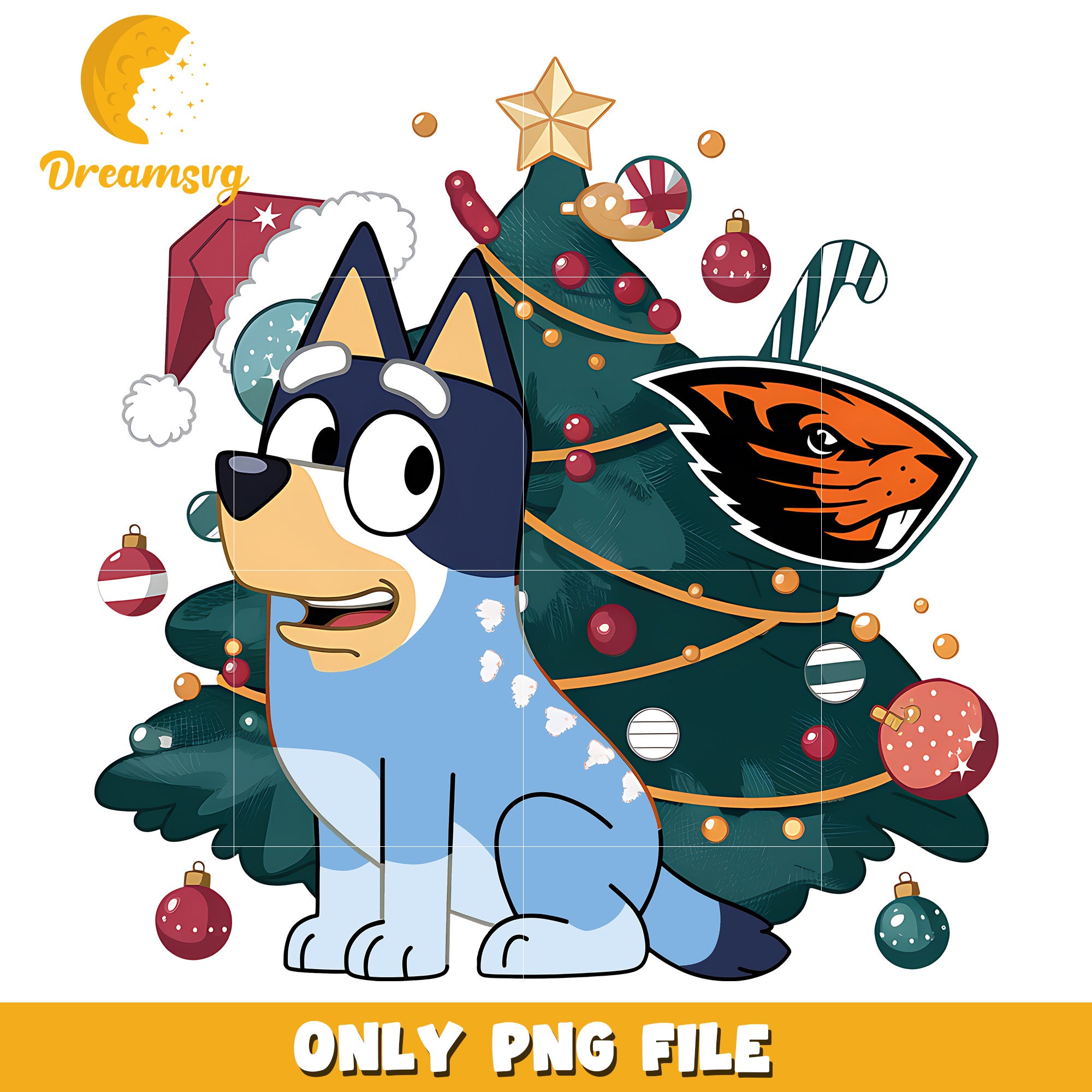 Bluey and christmas tree png, Oregon State Beavers png, ncaa png