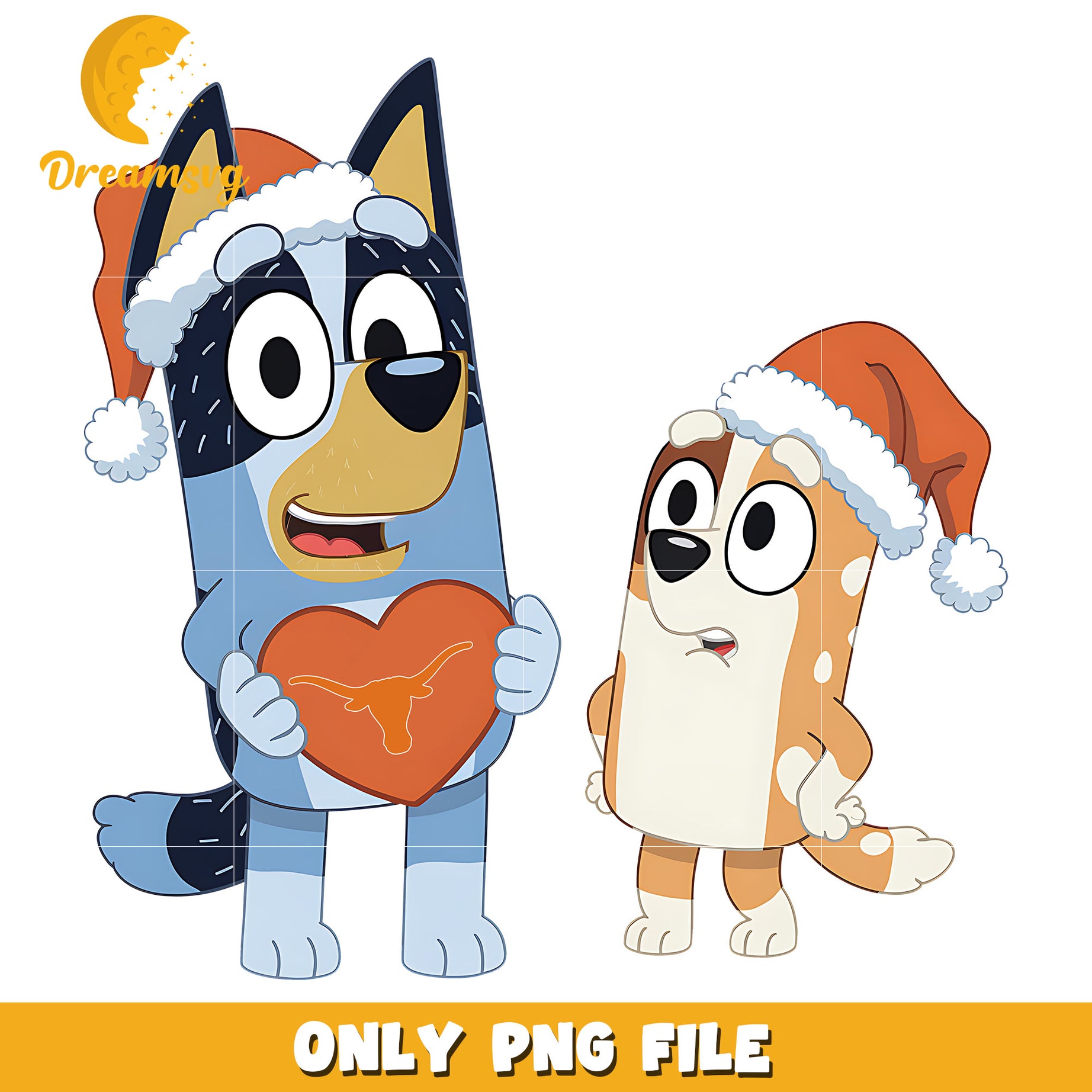 Bluey and sister logo ncaa png, Texas Longhorns png, ncaa png