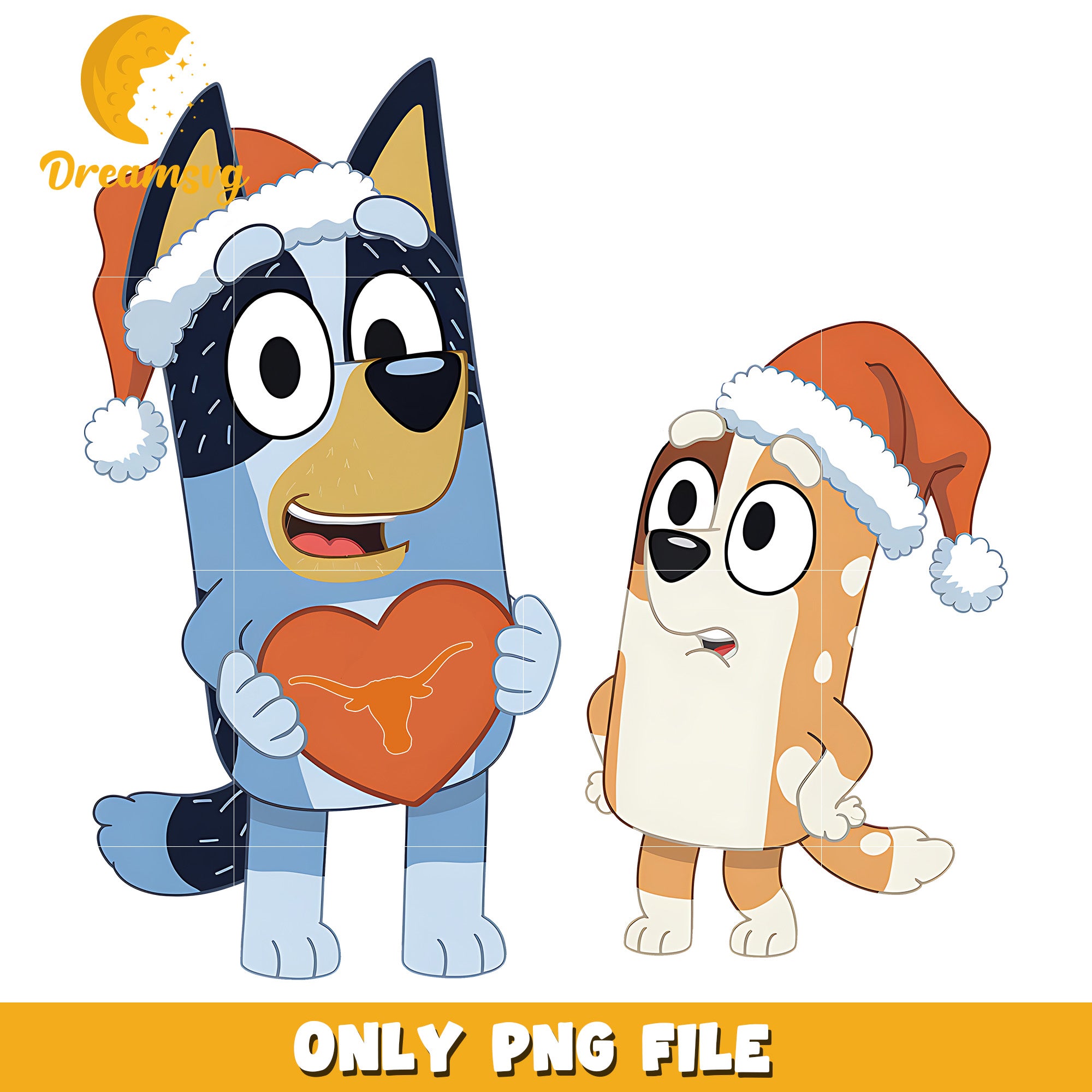 Bluey and sister logo ncaa png, Texas Longhorns png, ncaa png