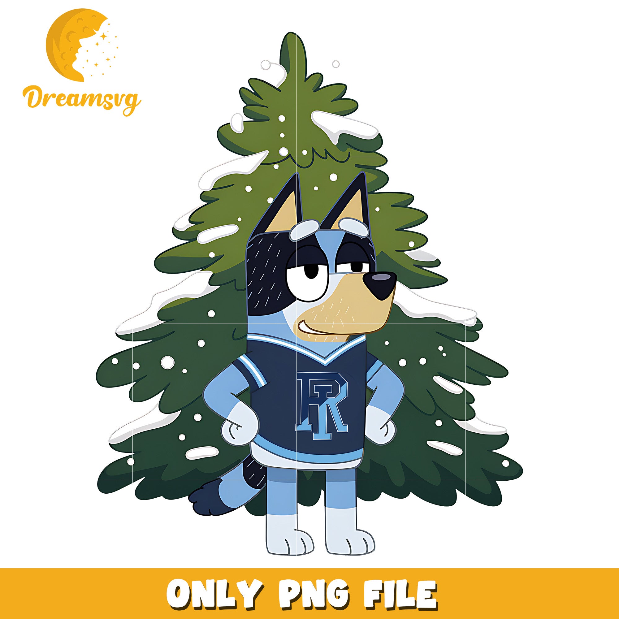 Bluey basic christmas tree png, Rhode Island Rams png, ncaa png