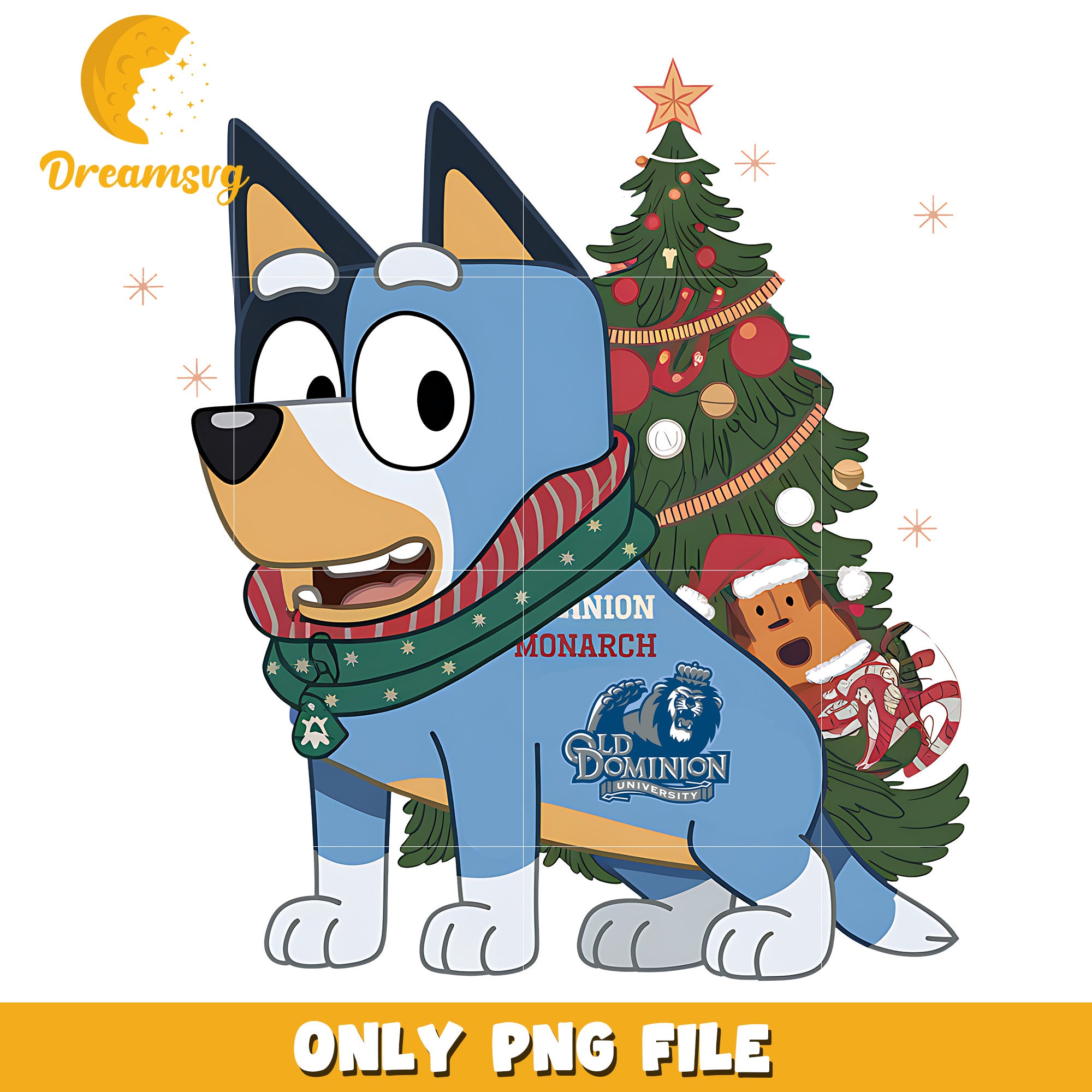 Bluey cartoon character png, Old Dominion Monarchs png, ncaa png