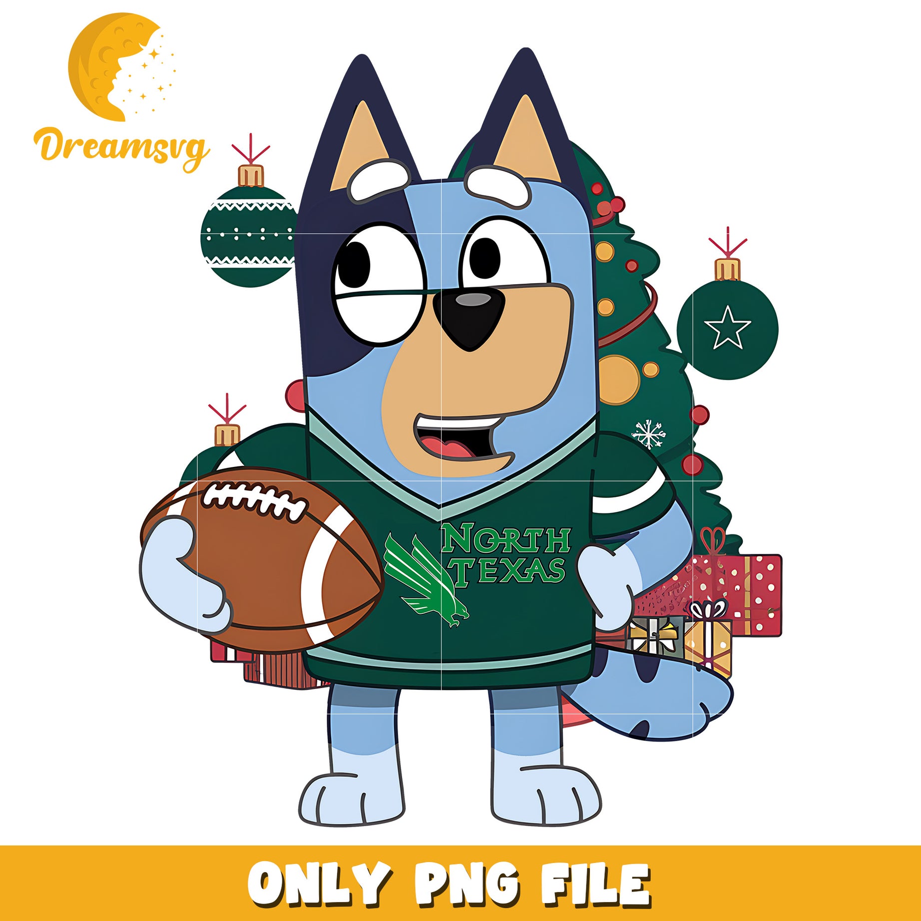 Bluey character png, North Texas Mean Green png, ncaa png