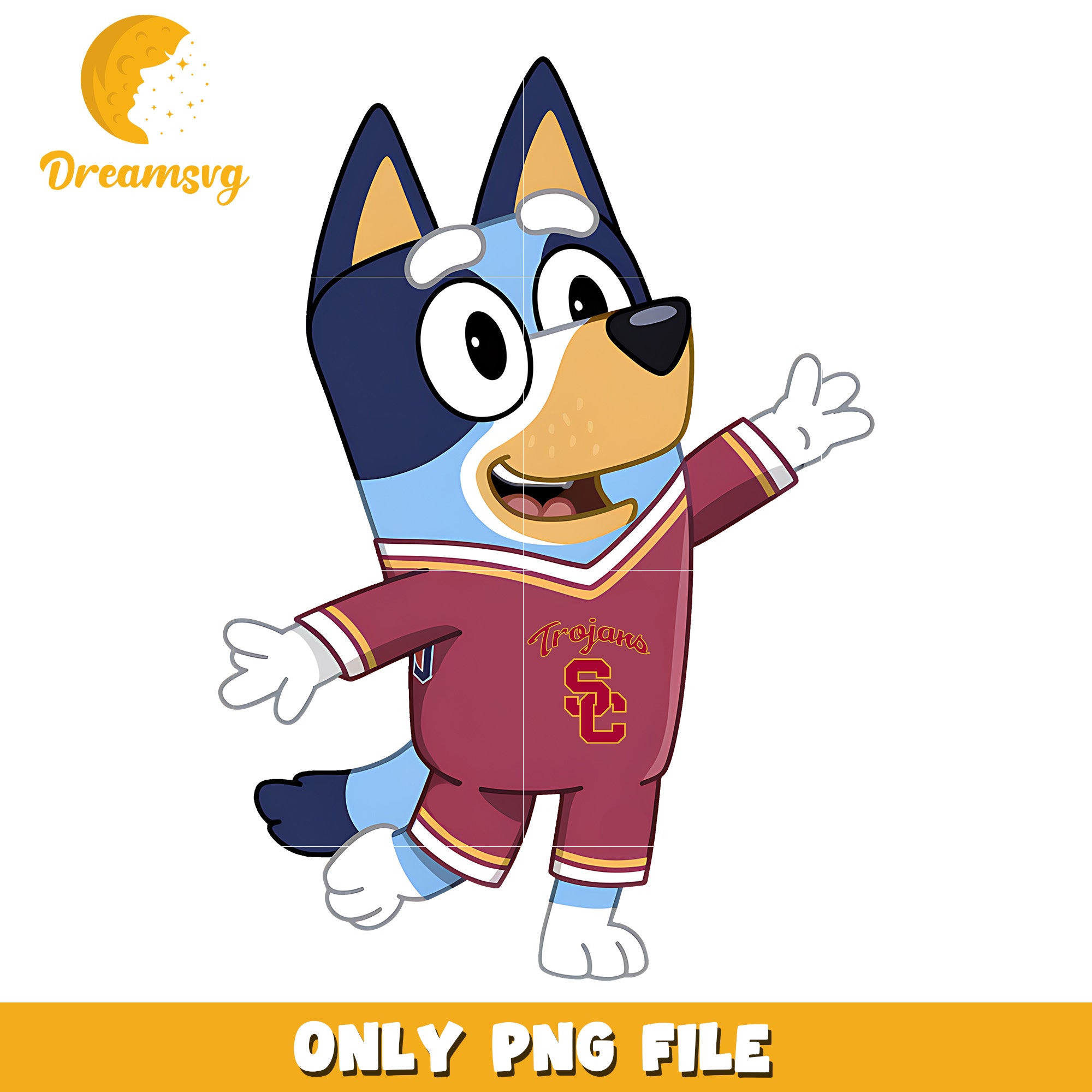 Bluey character png, Southern California Trojans png, ncaa png