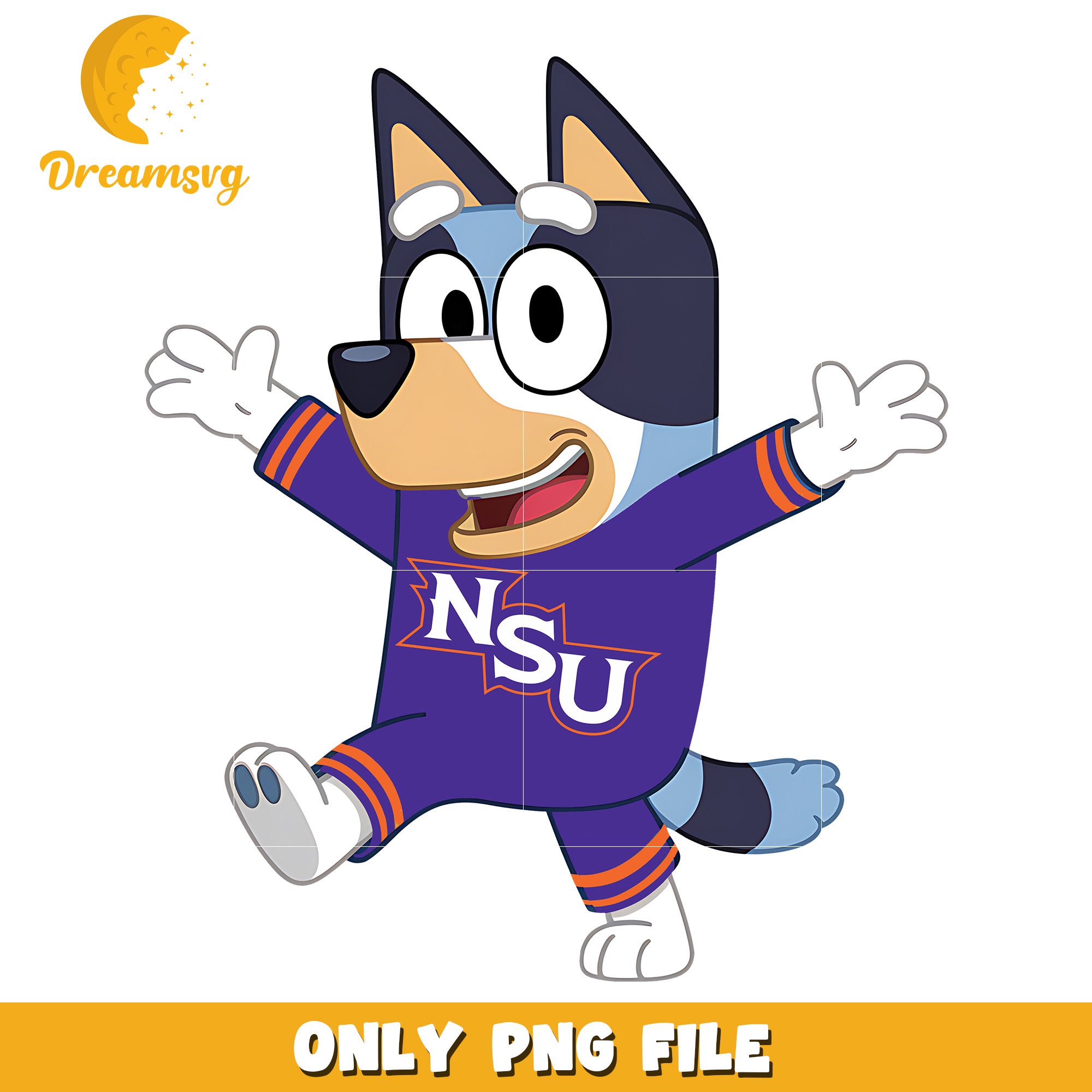 Bluey chearleader ncaa png, Northwestern State Demons png, ncaa png