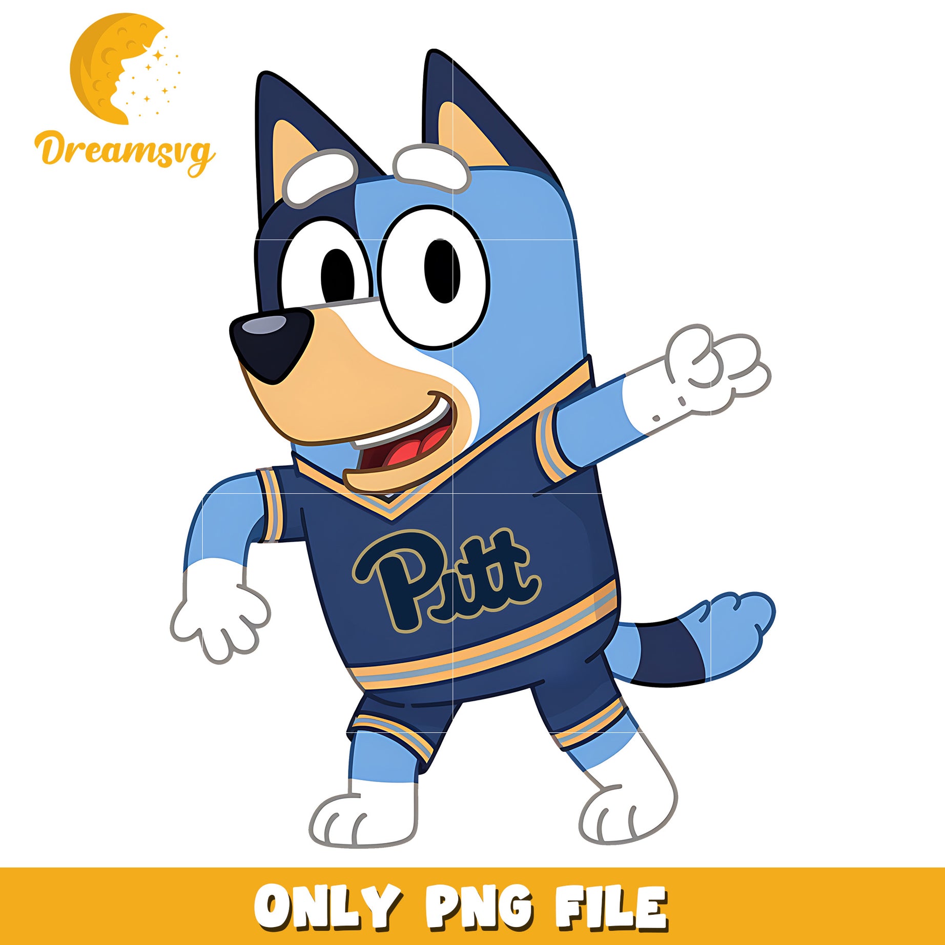 Bluey chearleader ncaa png, Pittsburgh Panthers png, ncaa png