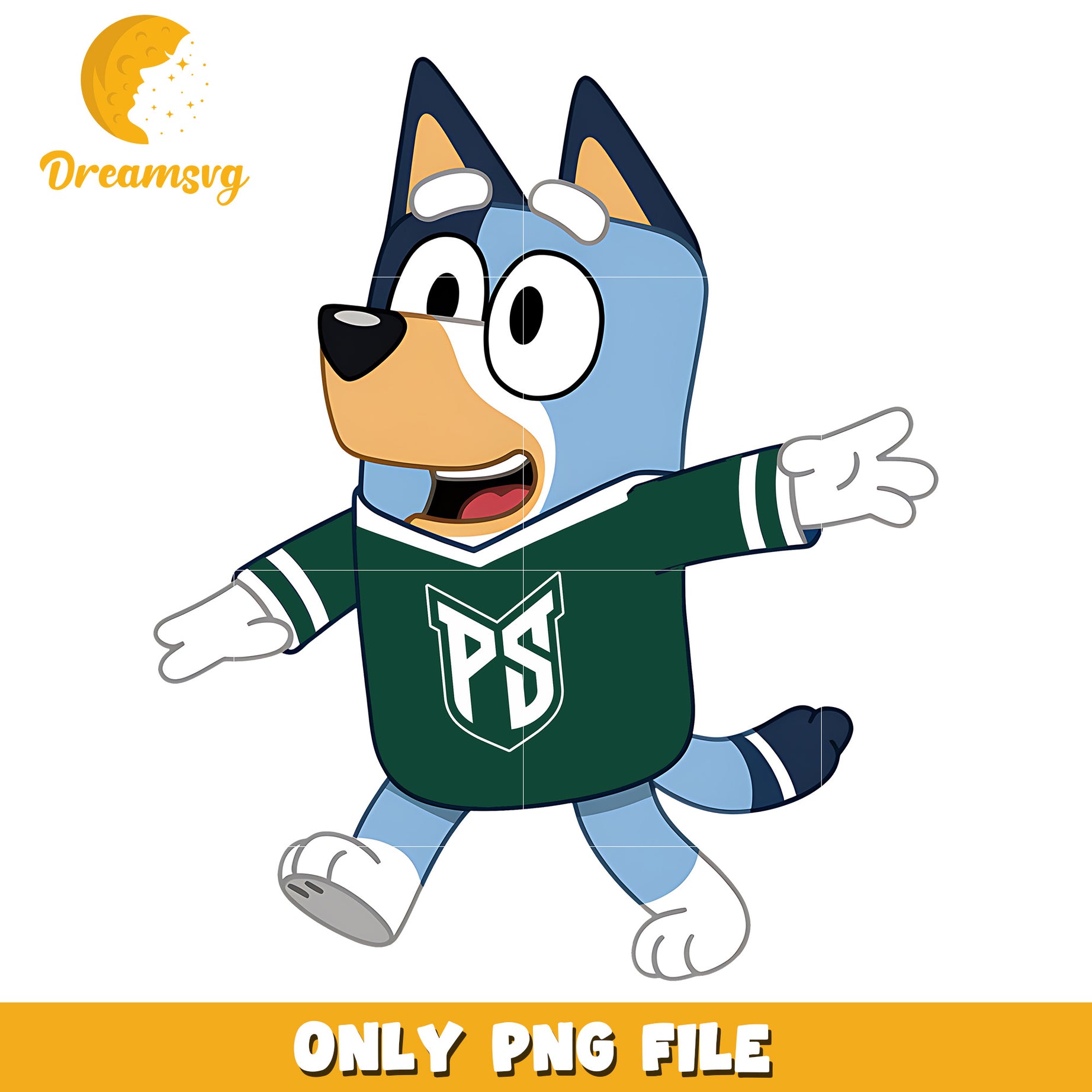 Bluey chearleader ncaa png, Portland State Vikings png, ncaa png