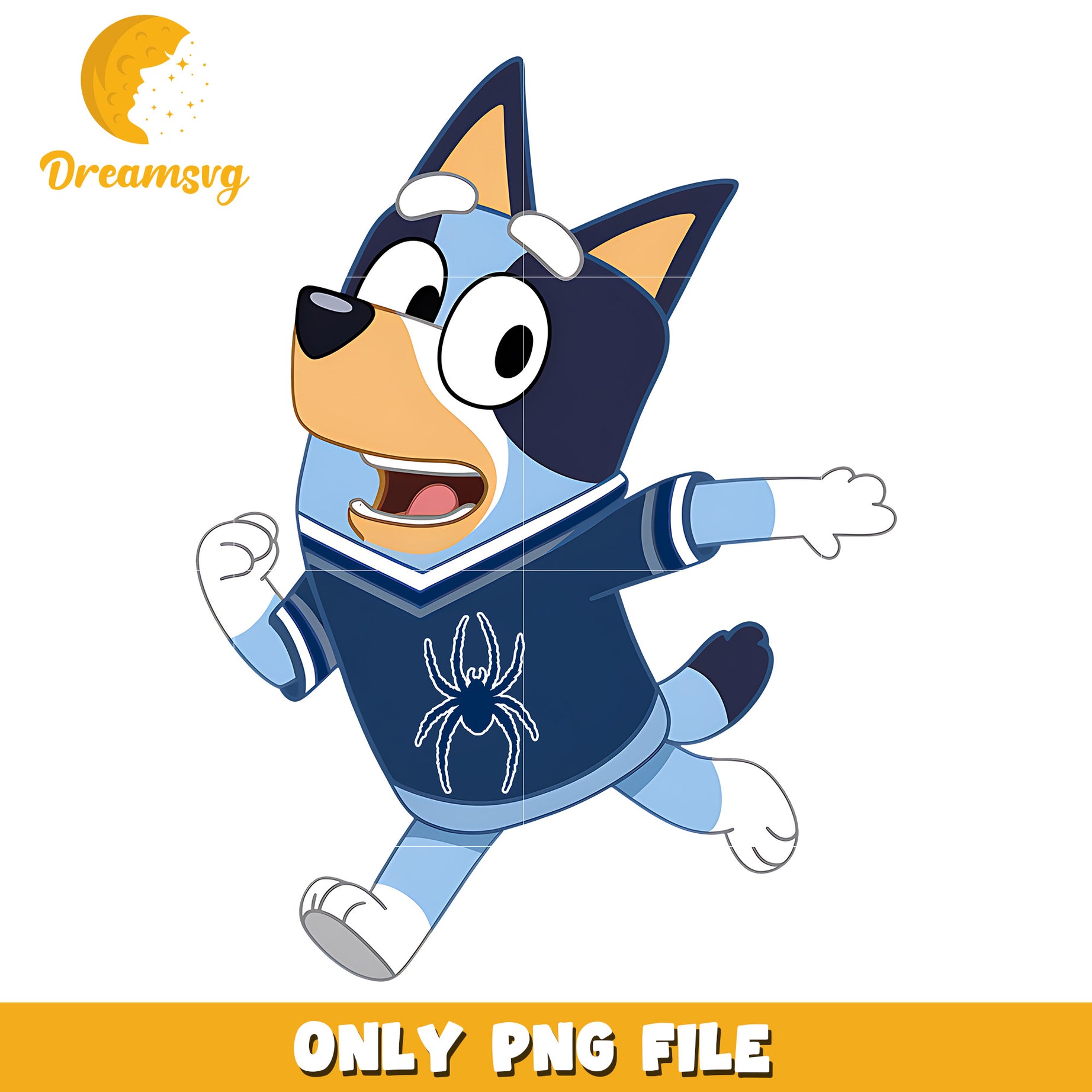 Bluey chearleader ncaa png, Richmond Spiders png, ncaa png