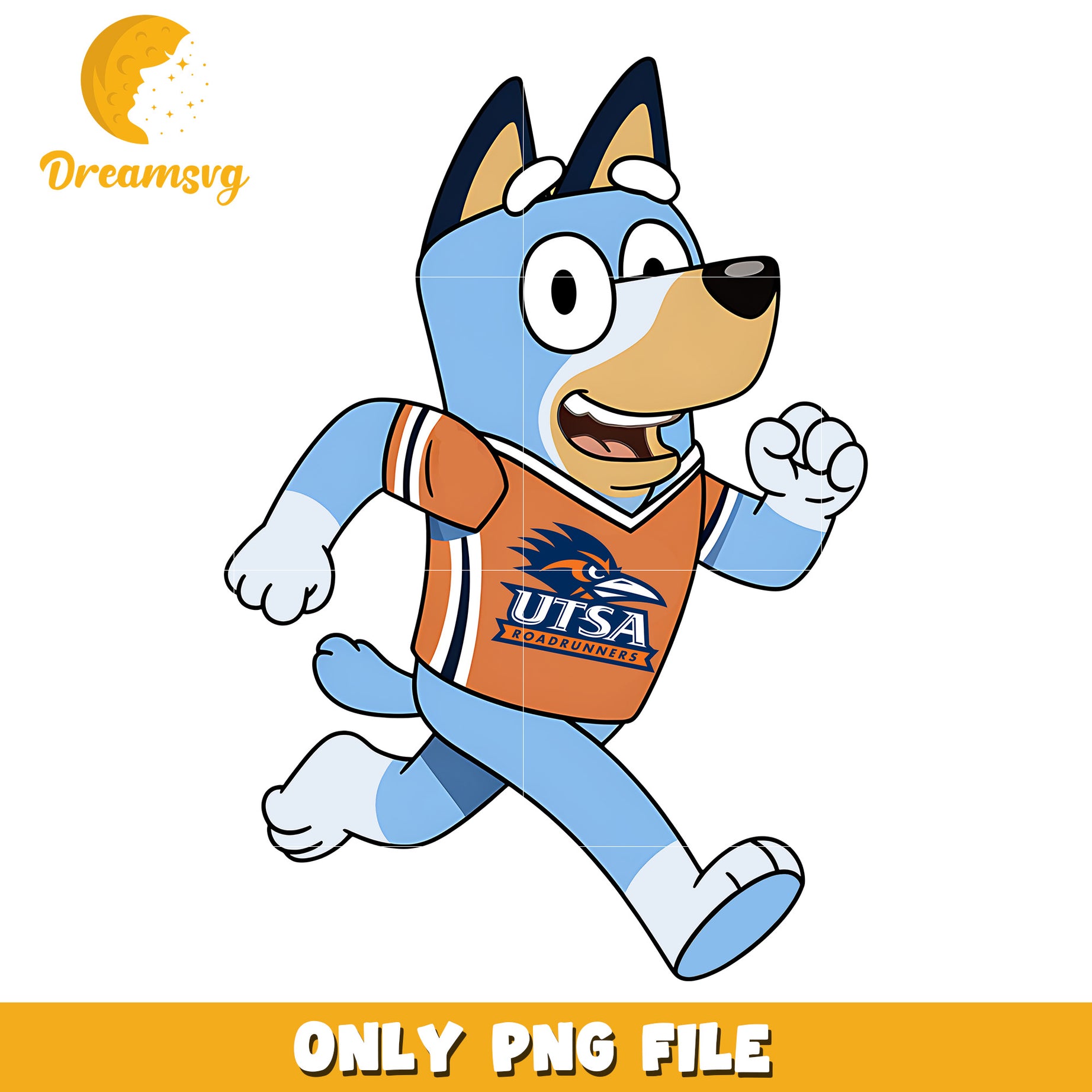 Bluey cheerleader Roadrunners png, Texas SA Roadrunners png, ncaa png