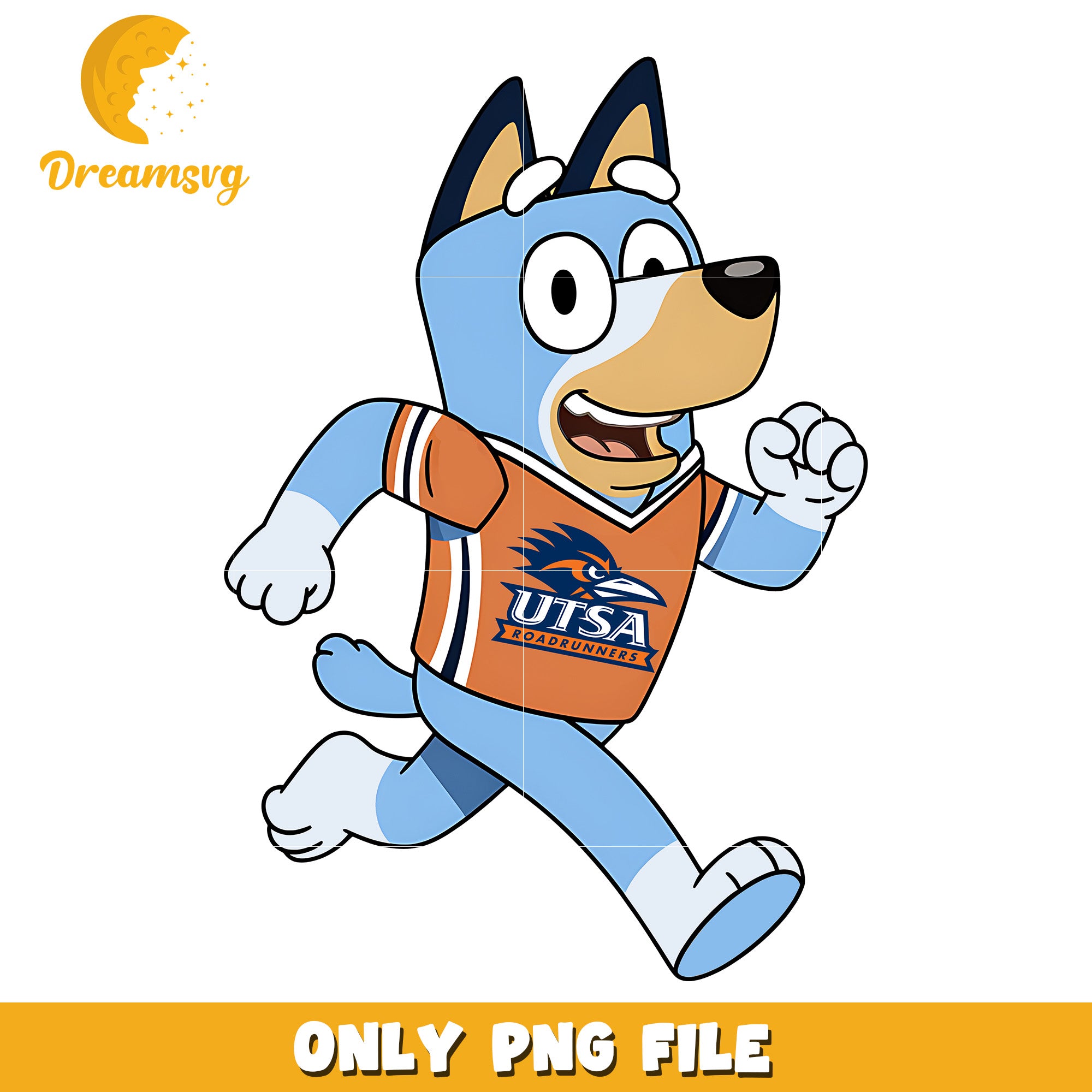 Bluey cheerleader Roadrunners png, Texas SA Roadrunners png, ncaa png