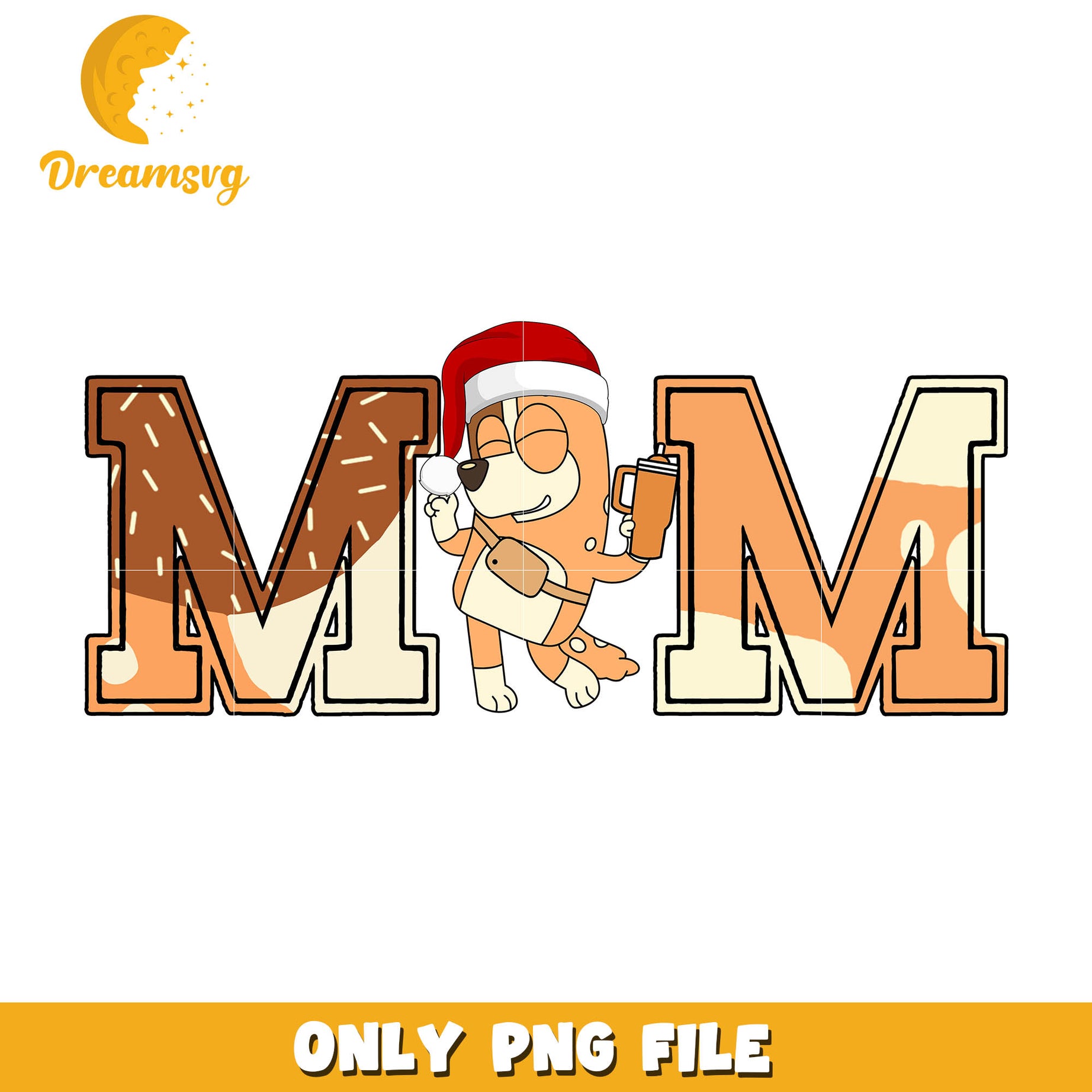 Bluey chilli mum christmas png, bluey chilli mum png, chilli's mum​ png