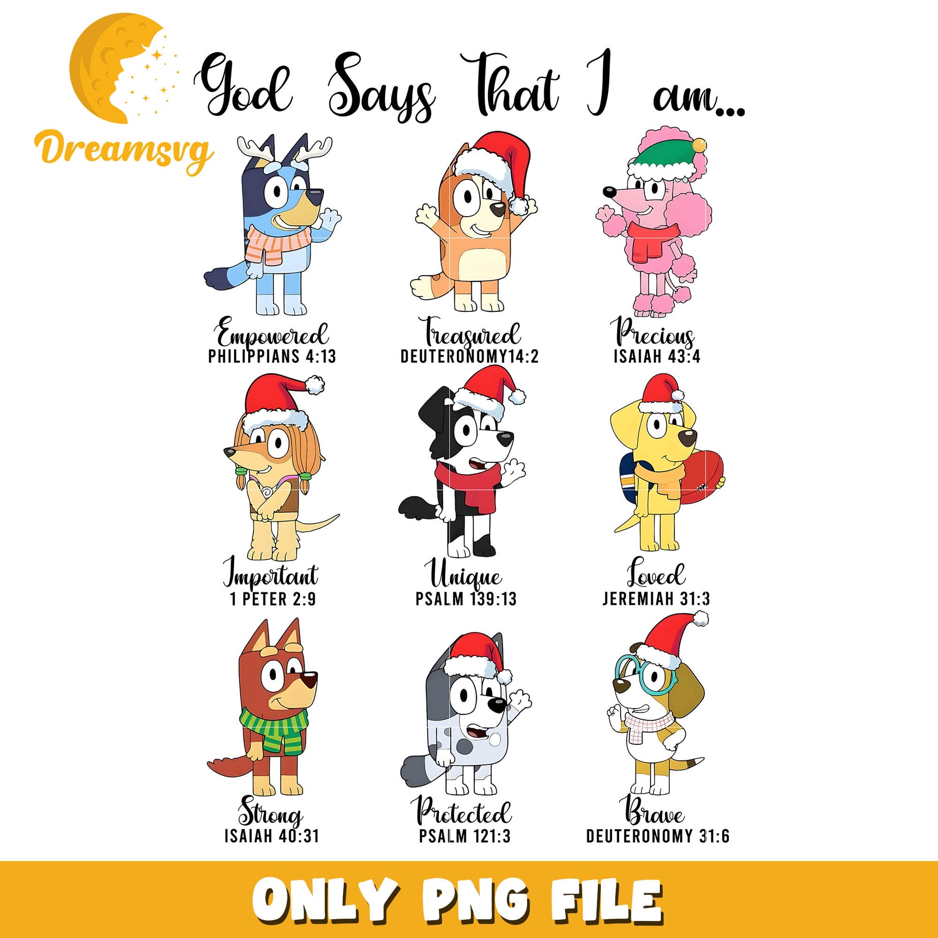 Bluey christmas family disney png, bluey at disney world​ png
