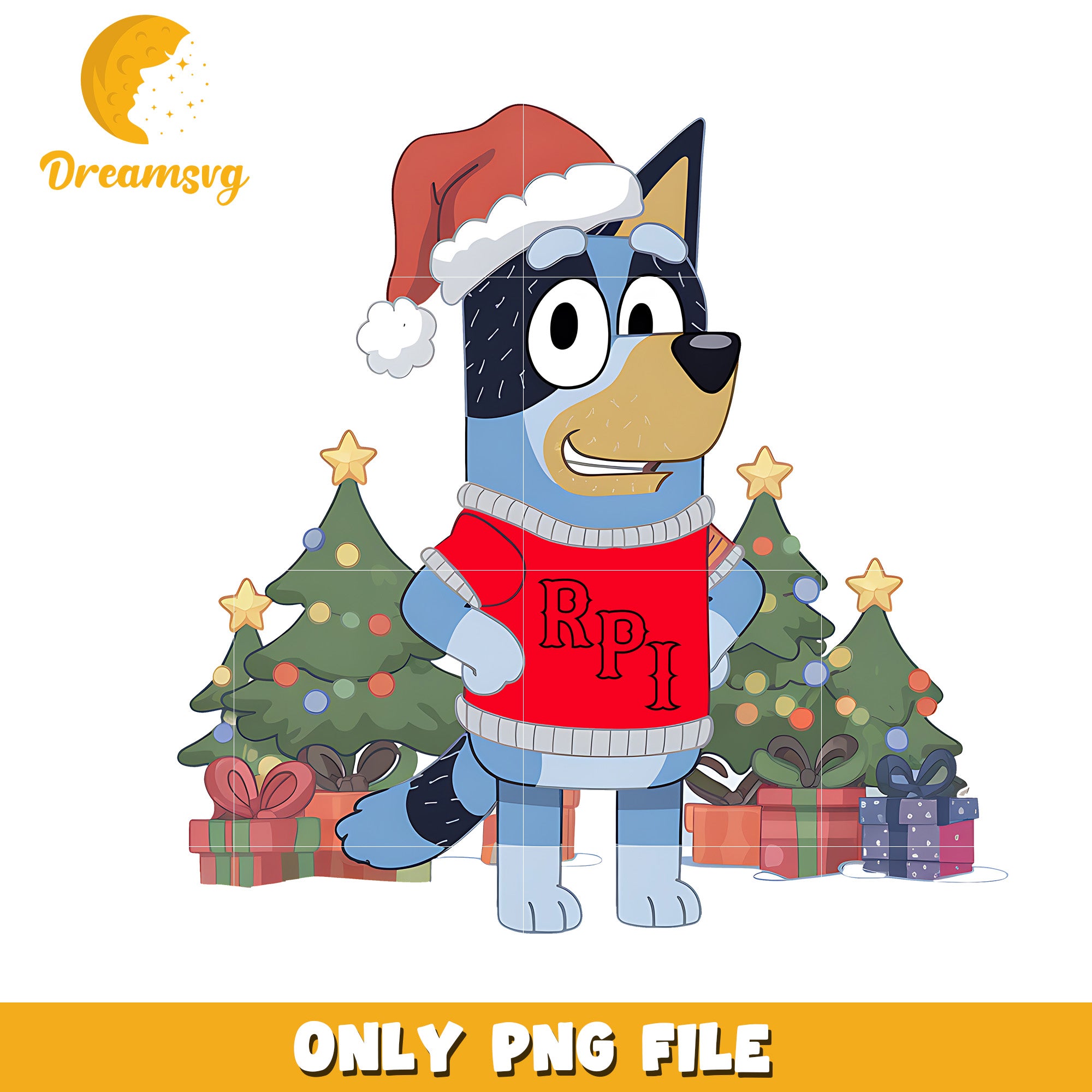 Bluey christmas tree farm png, RPI Engineers png, ncaa png
