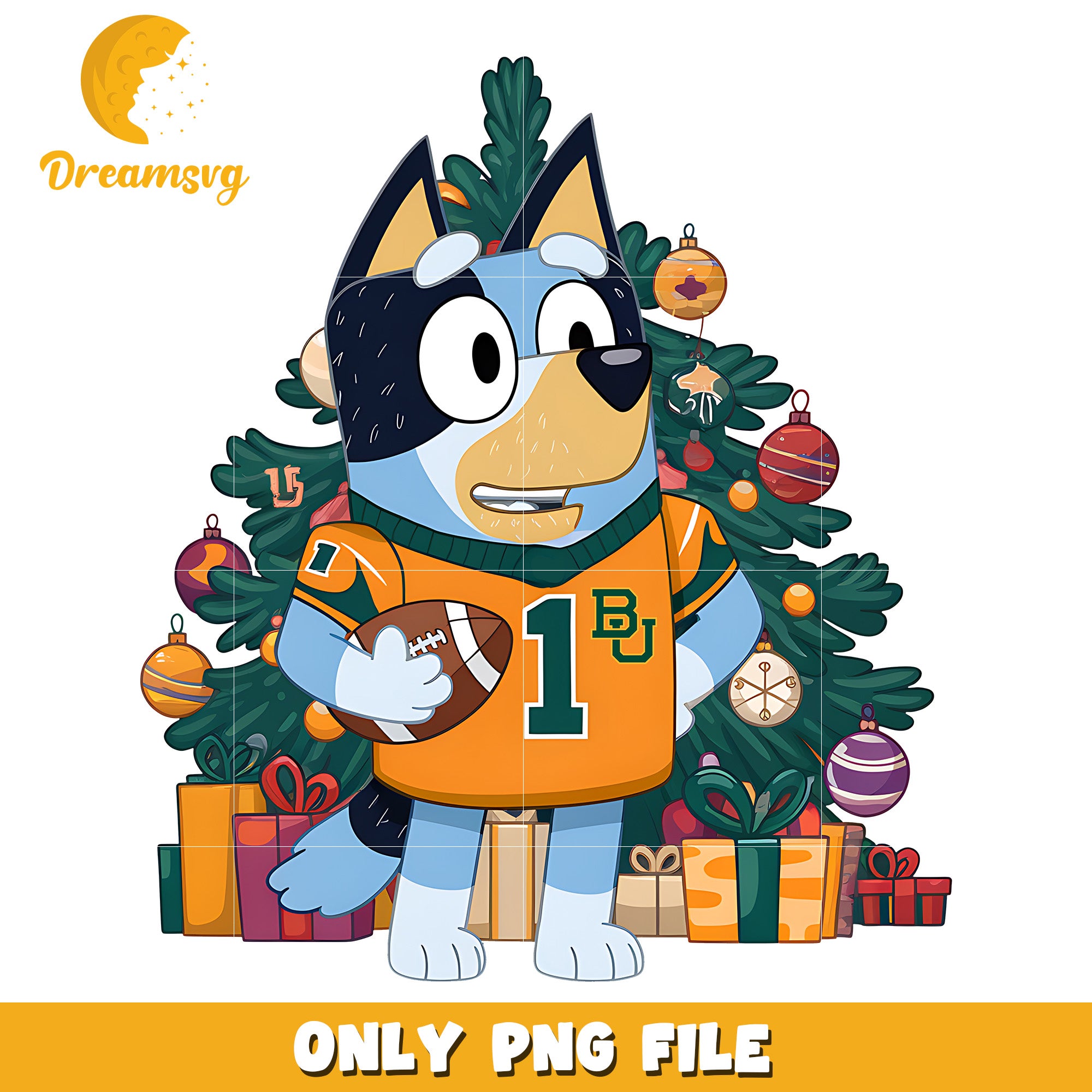 Bluey christmas tree png, Baylor Bears png, ncaa png