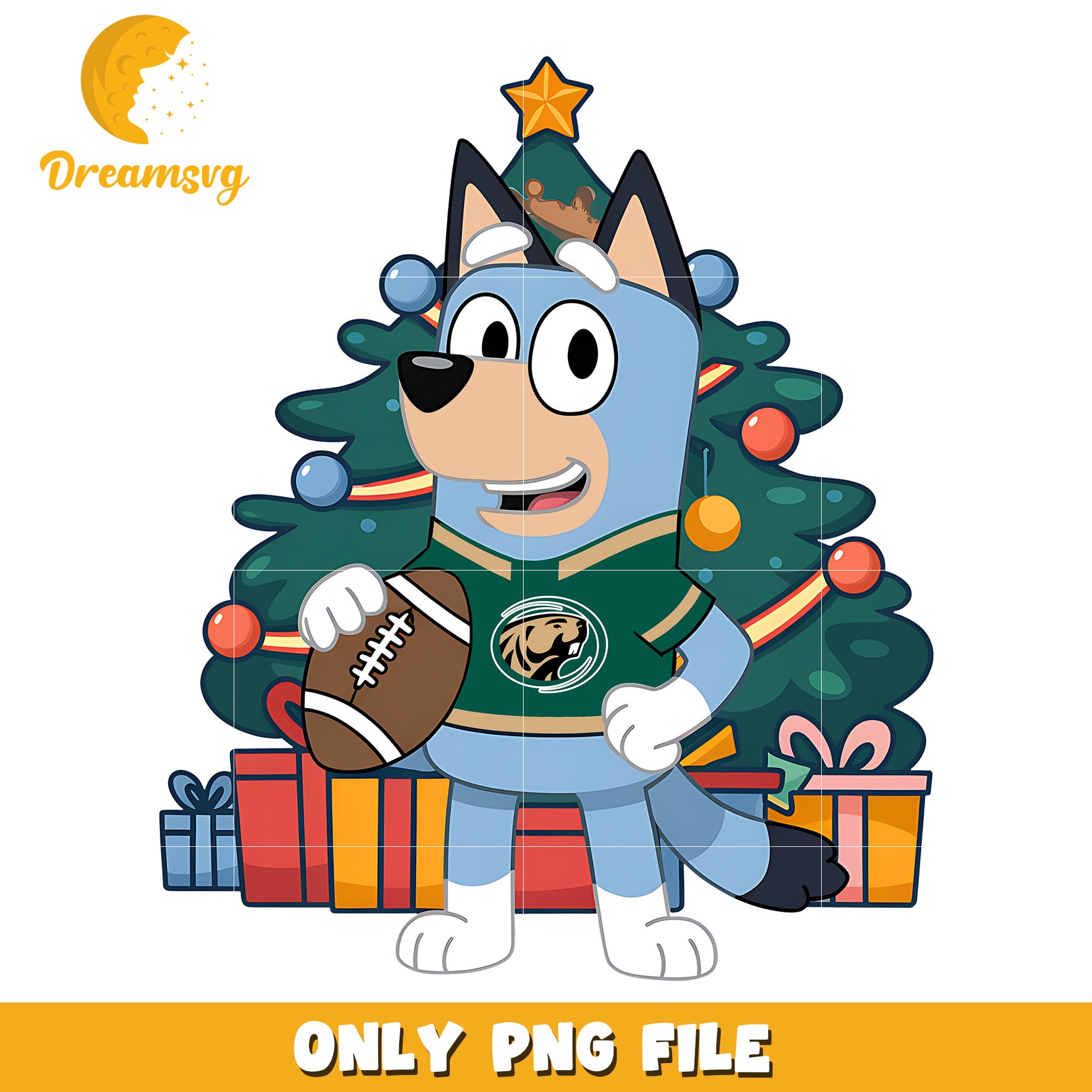 Bluey christmas tree png, Bemidji State Beavers png, ncaa png