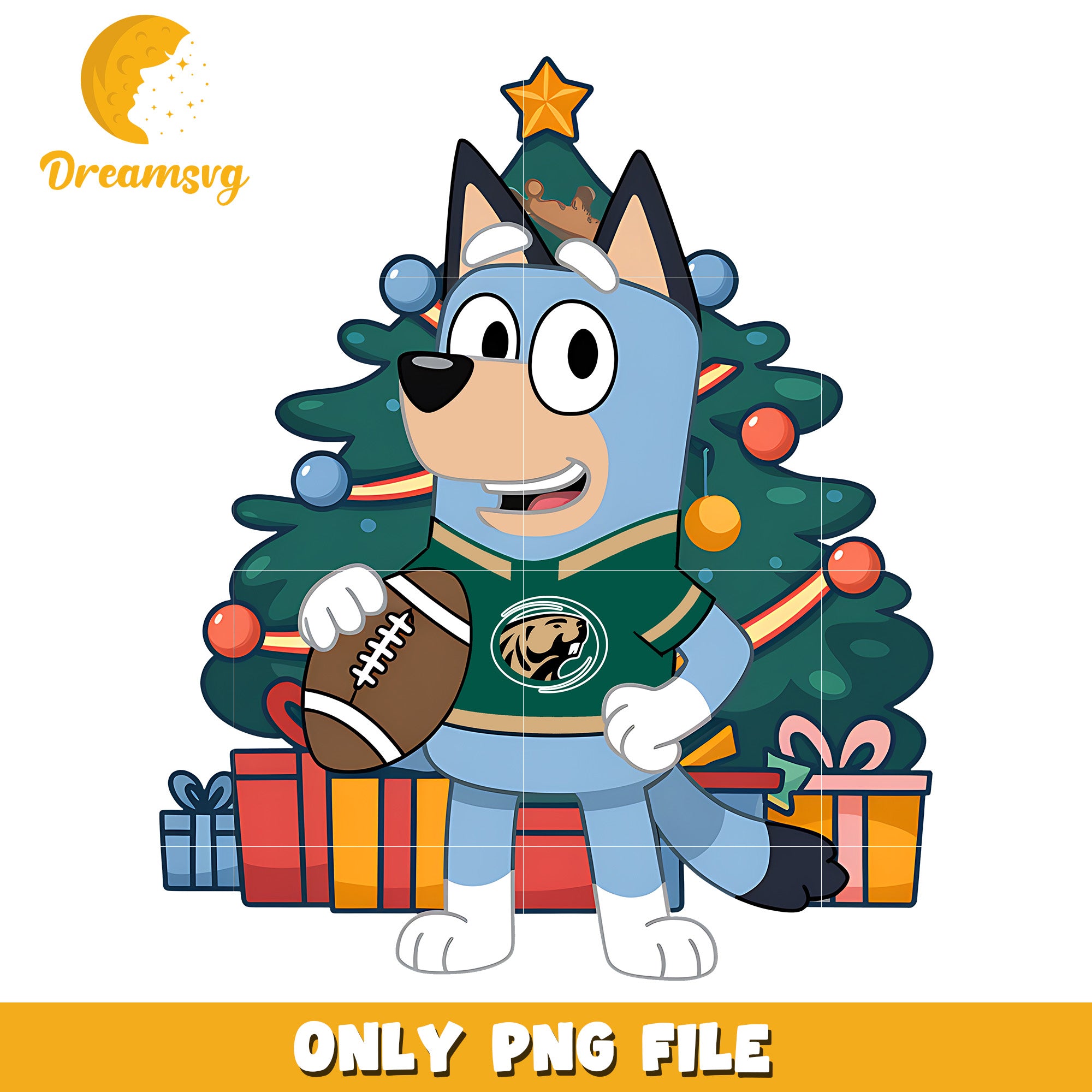 Bluey christmas tree png, Bemidji State Beavers png, ncaa png