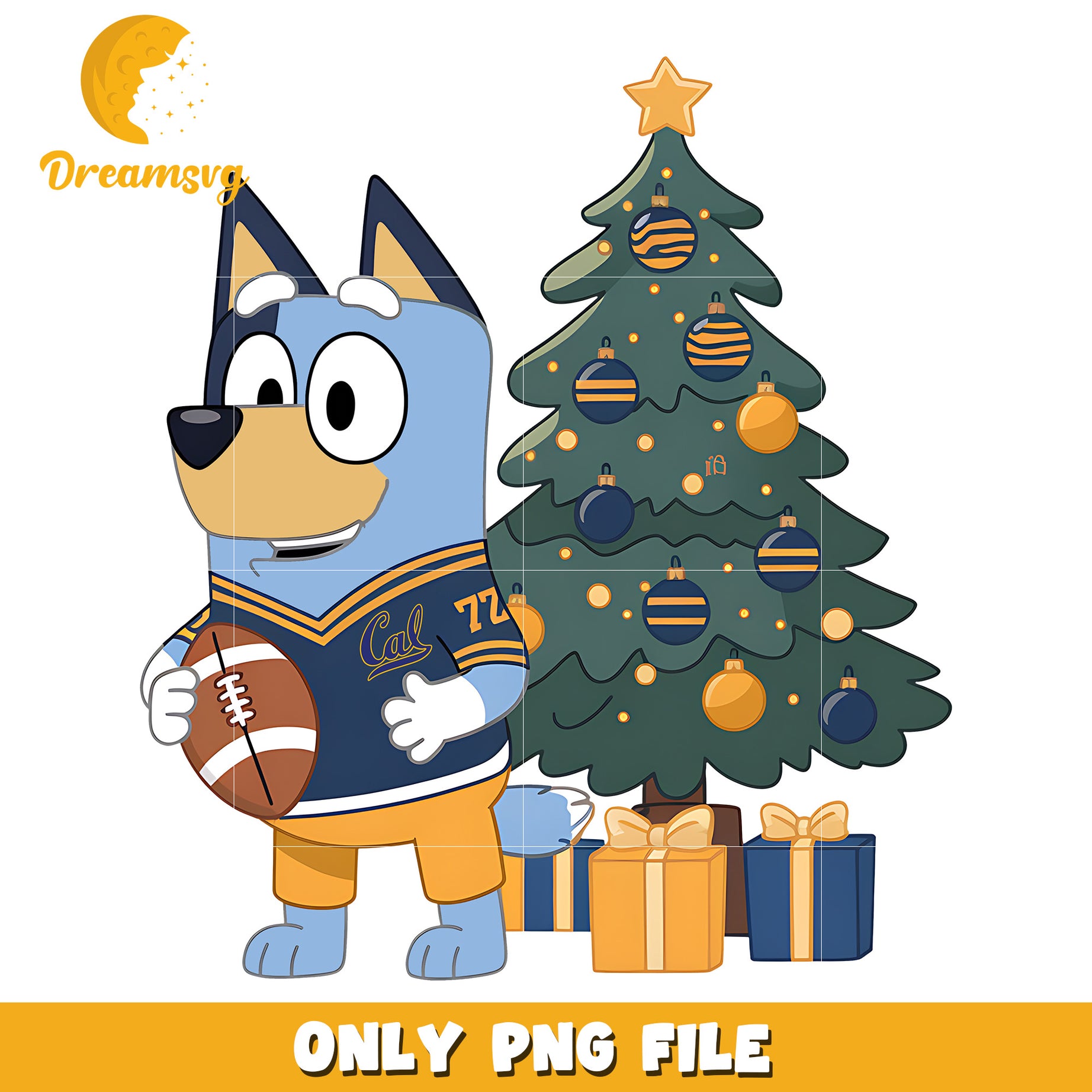 Bluey christmas tree png, California Golden Bears png, ncaa png