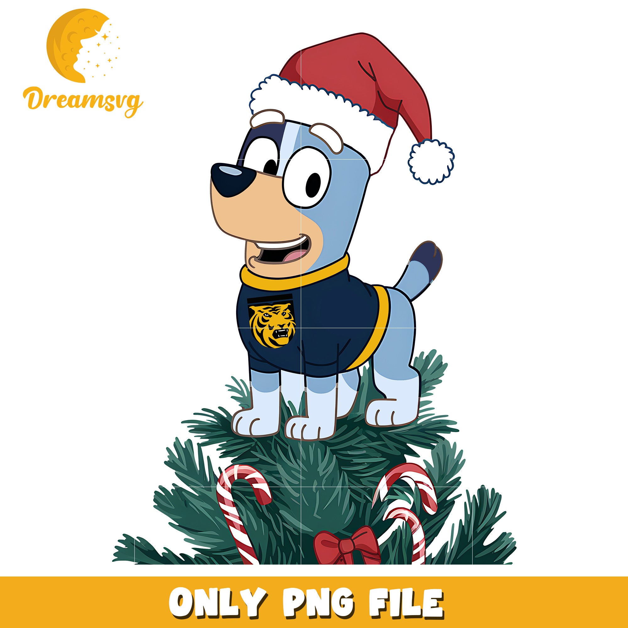 Bluey christmas tree png, Colorado College Tigers png, ncaa png