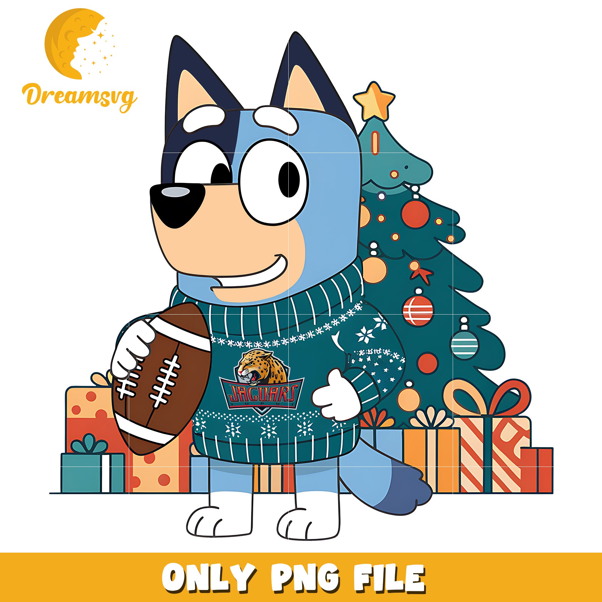 Bluey christmas tree png, Cyclones IUPUI Jaguars png, ncaa png
