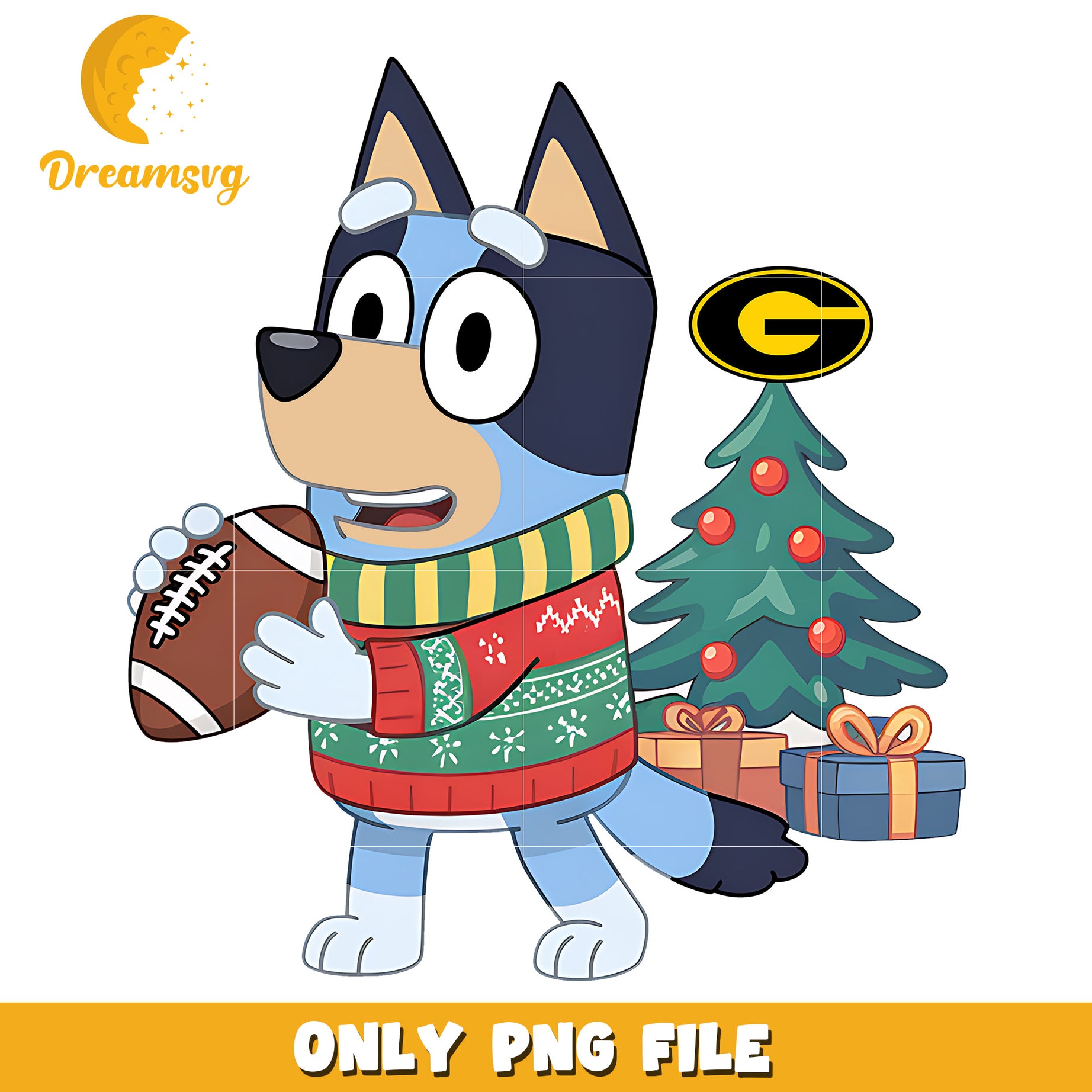 Bluey christmas tree png, Grambling State Tigers png, ncaa png