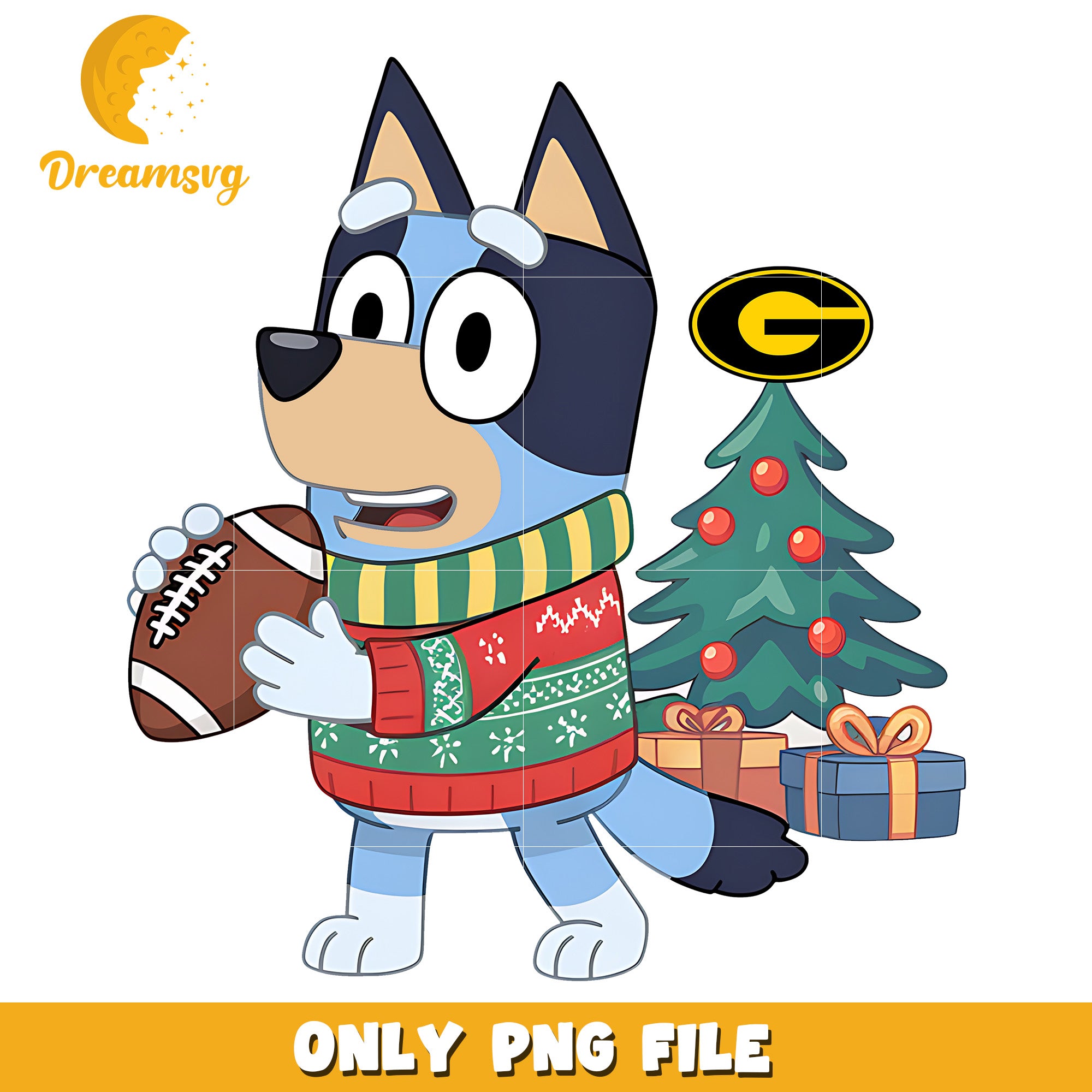 Bluey christmas tree png, Grambling State Tigers png, ncaa png