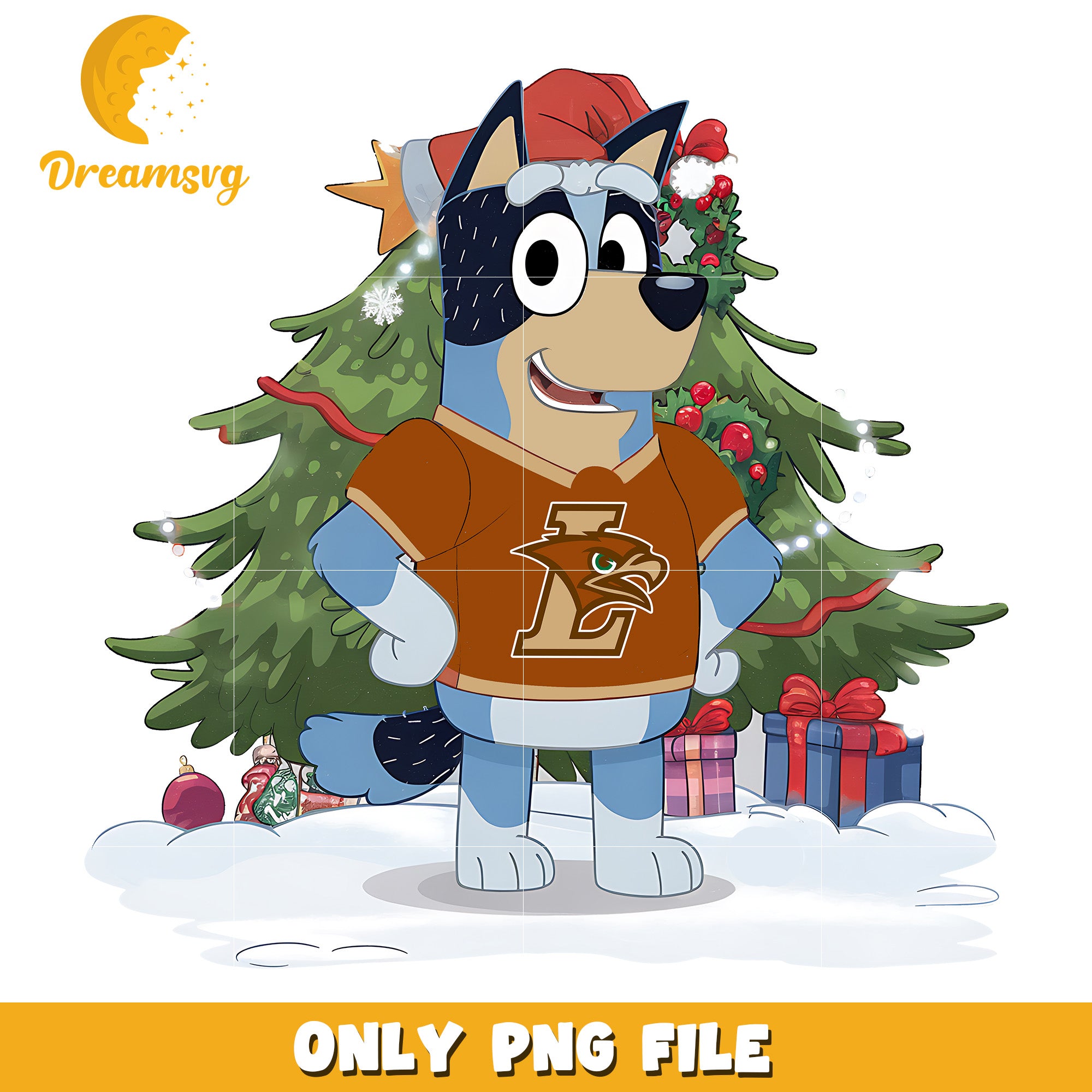 Bluey christmas tree png, Lamar Cardinals png, ncaa png